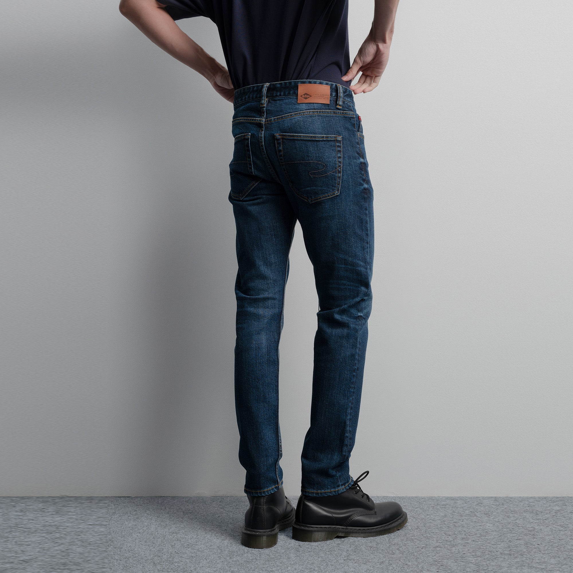 Lee Cooper Jeans Arthur Worn Medium Blue Viker