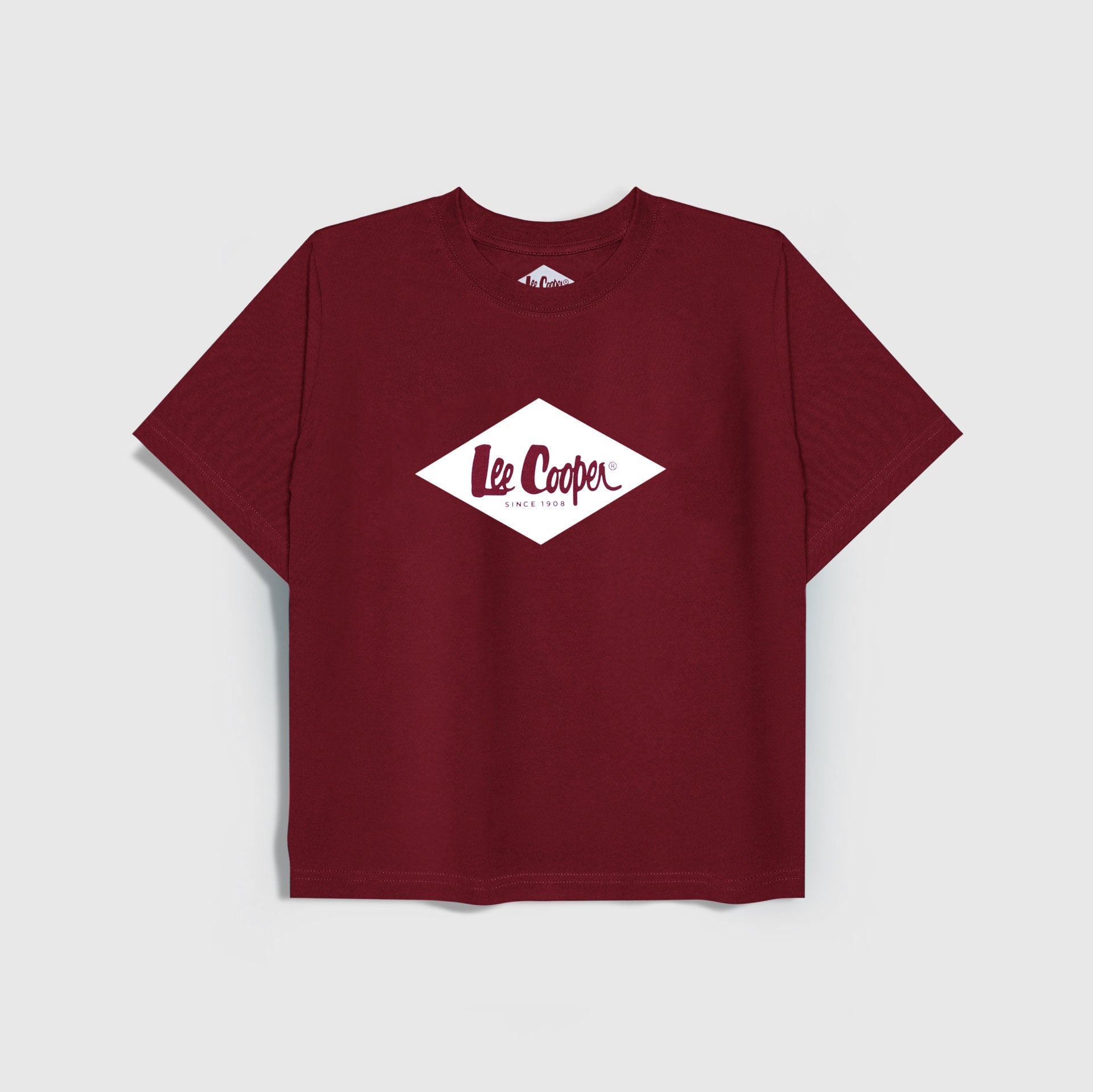 Lee Cooper T-Shirt Diamond Logotype Women Maroon