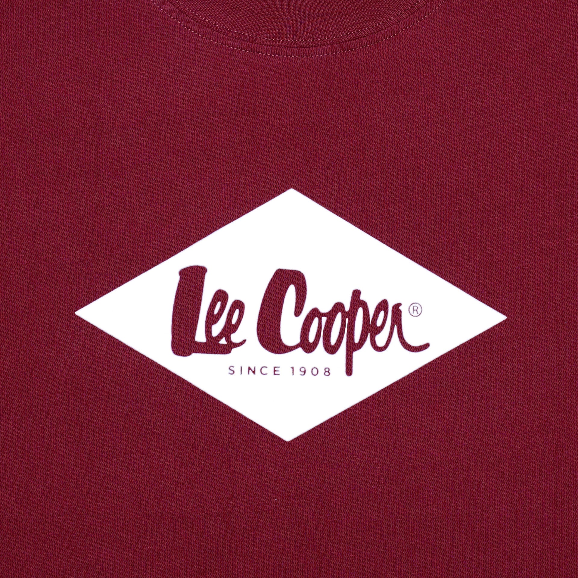 Lee Cooper T-Shirt Diamond Logotype Women Maroon
