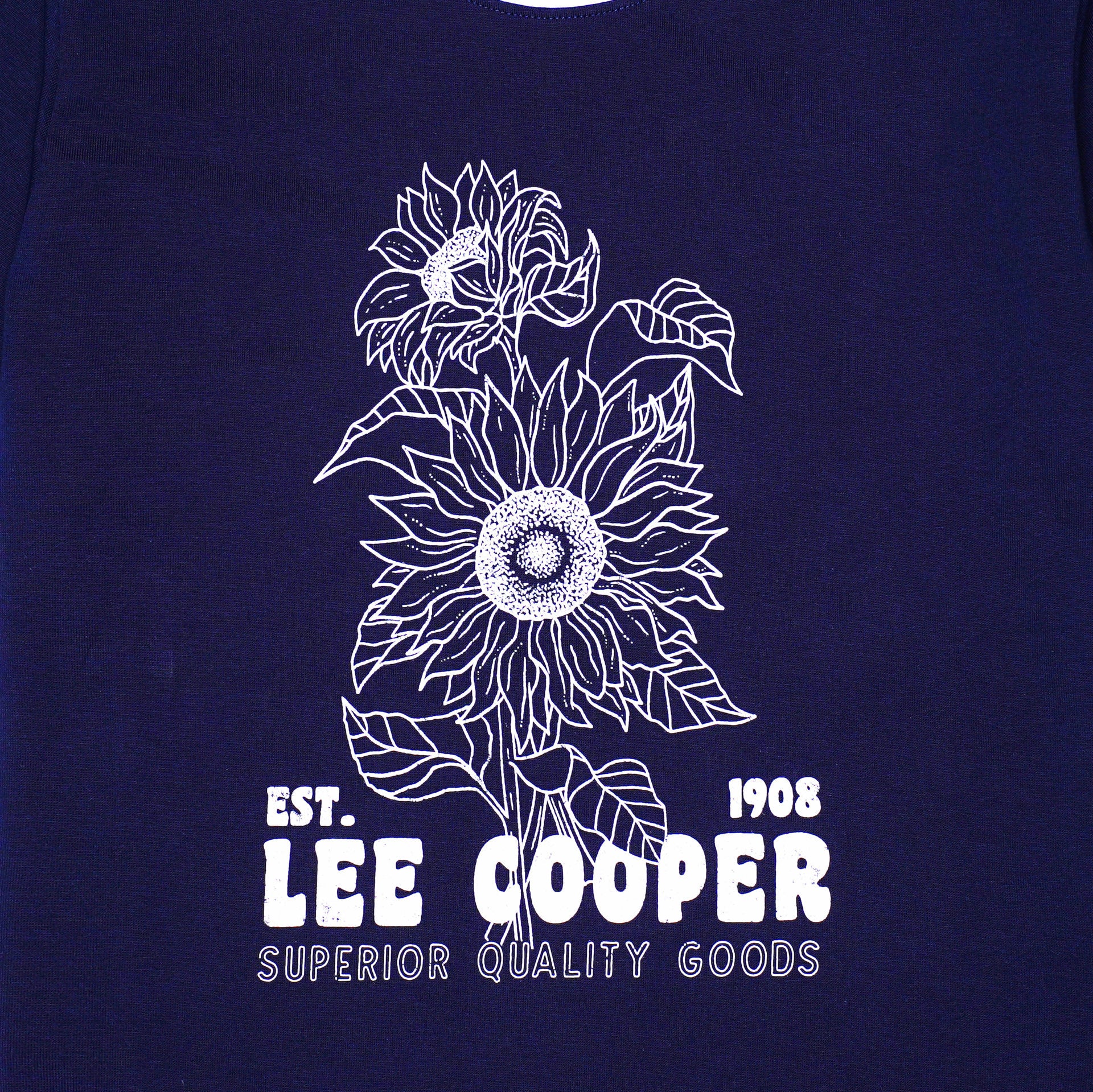Lee Cooper T-Shirt Sunflower Women Ringer Navy