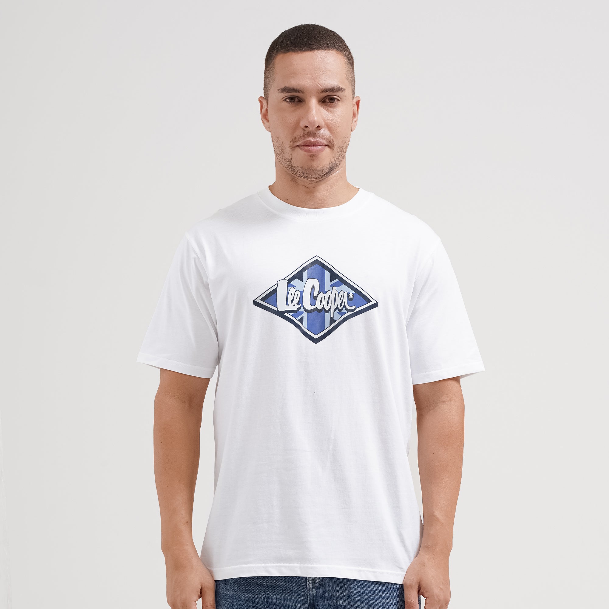 Lee Cooper T-Shirt Denim Goods Union White