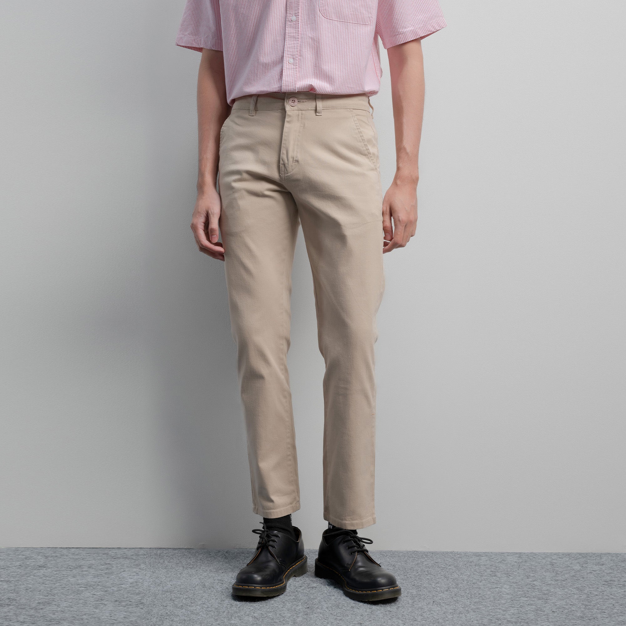 Lee Cooper Slim Fit Long Chino Abe Cream