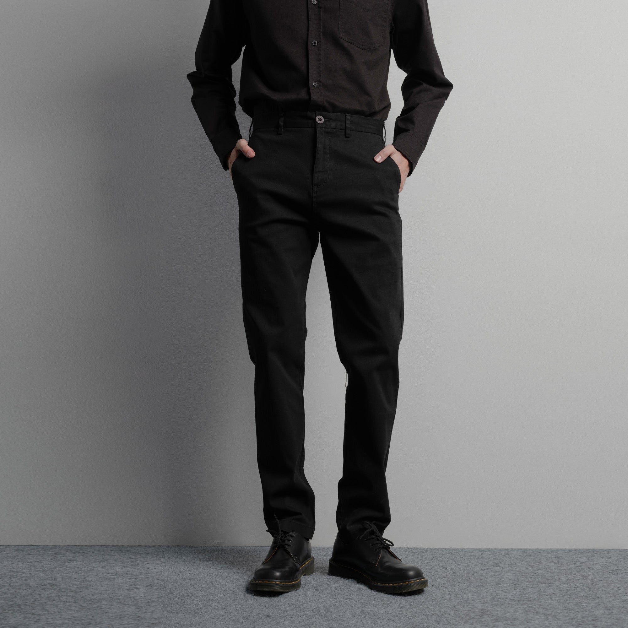 Lee Cooper Slim Fit Long Chino Parry Black