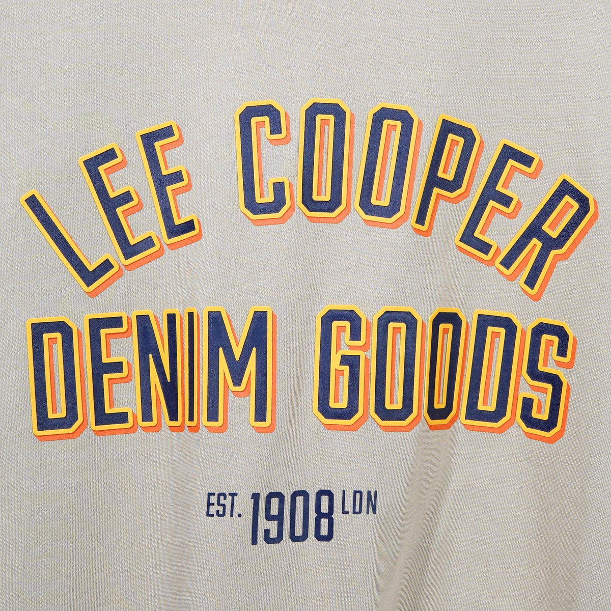 Lee Cooper T-Shirt Denim Goods Ringer Beige