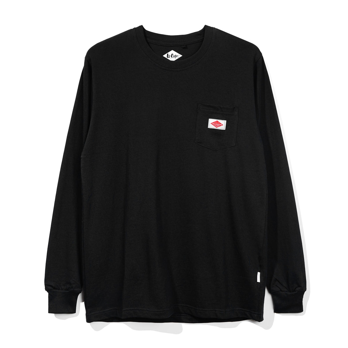 Lee Cooper Long Sleeve Label Logo Long Black