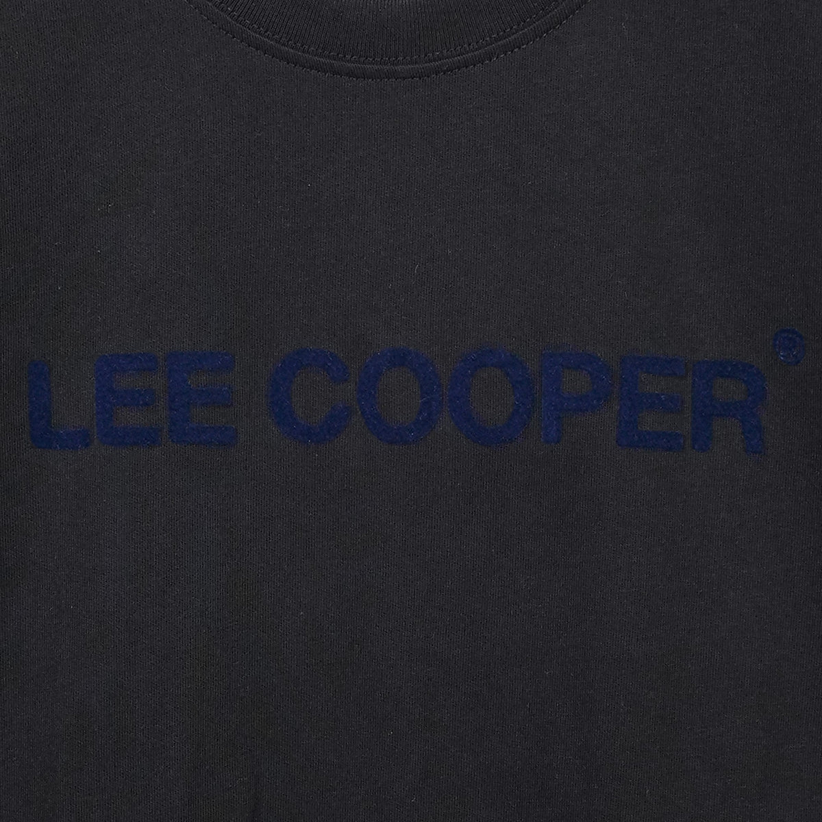 Lee Cooper T-Shirt Sans Serif Typo Black