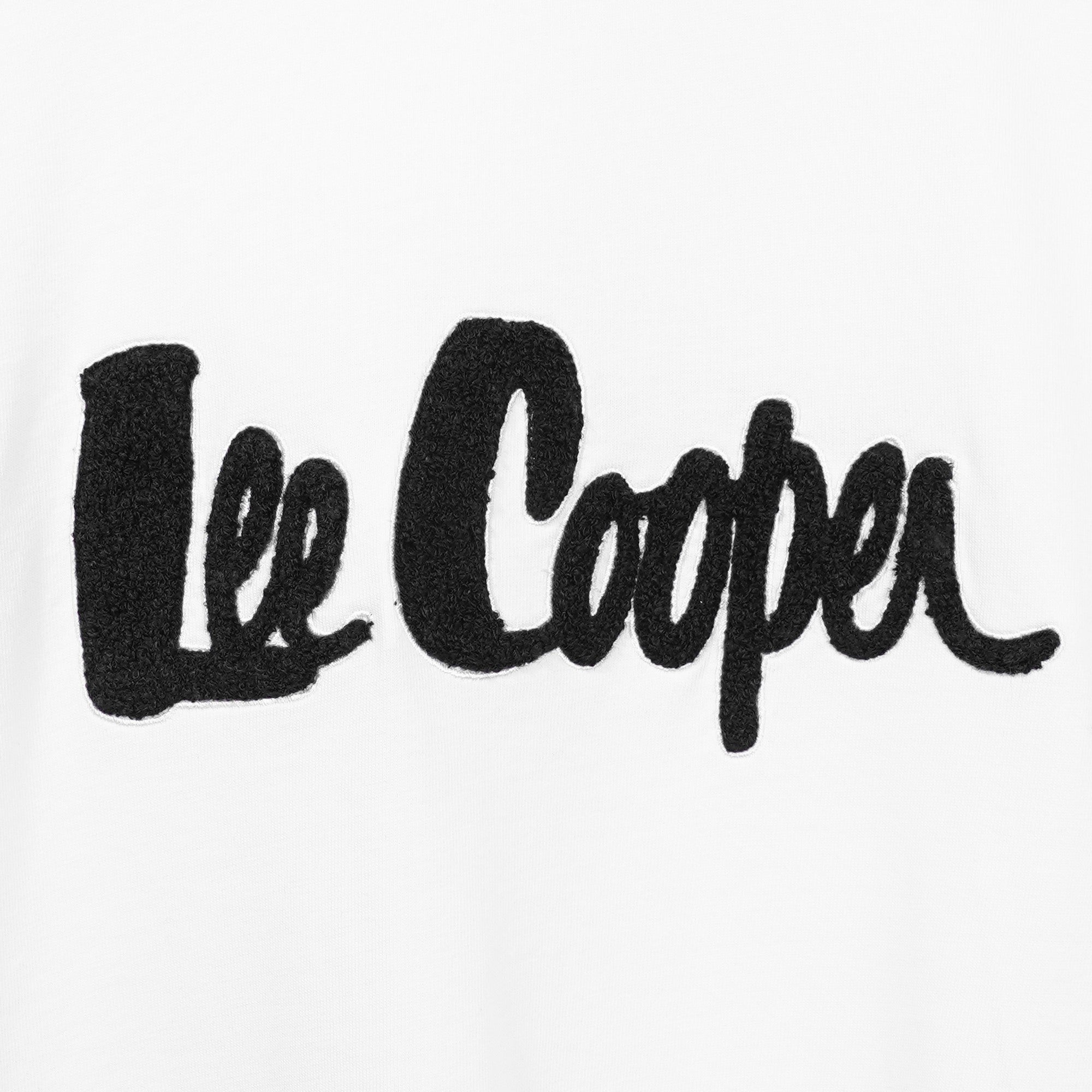 Lee Cooper T-Shirt Bold Logotype White
