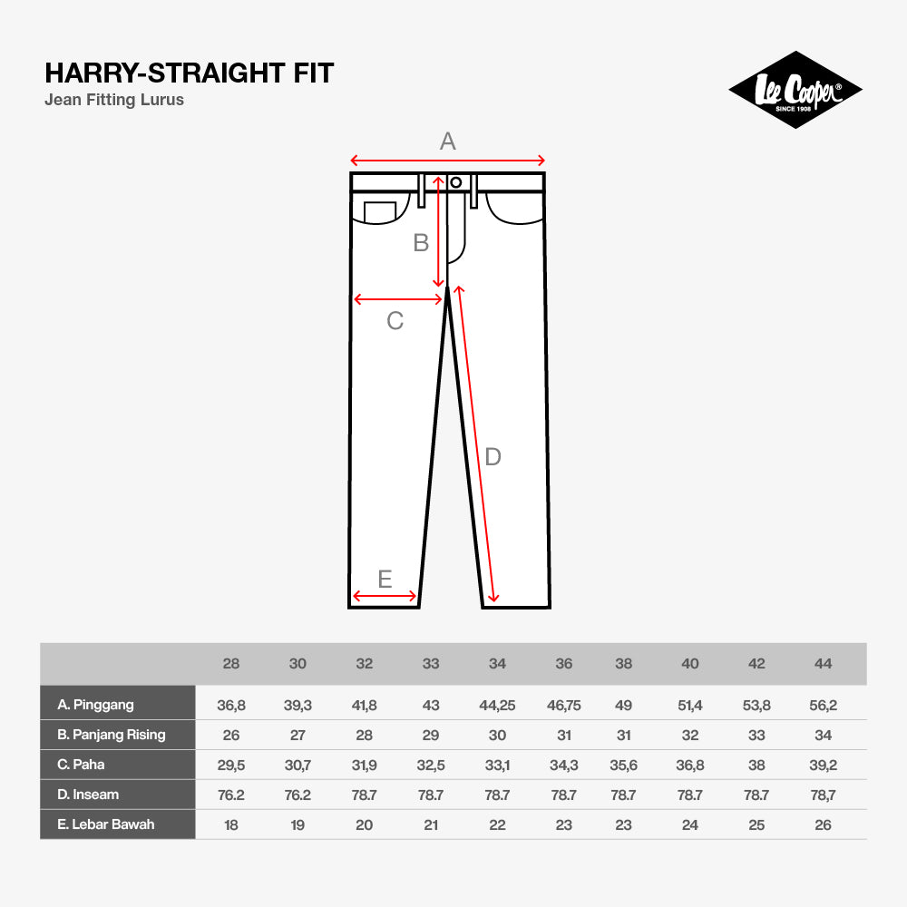 Lee Cooper Jeans Harry Classic Med Blue Needle