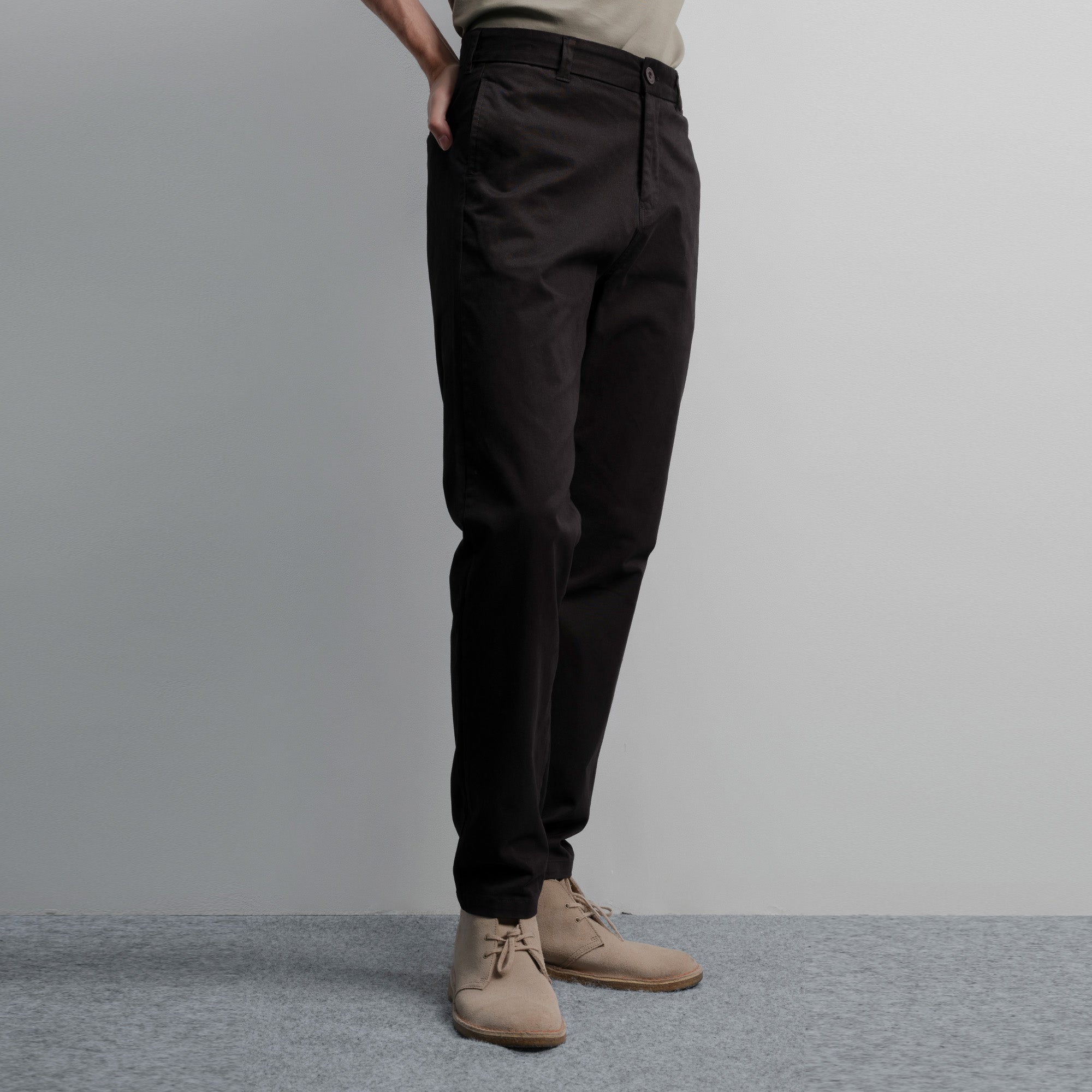 Lee Cooper Slim Fit Long Chino Abe Black