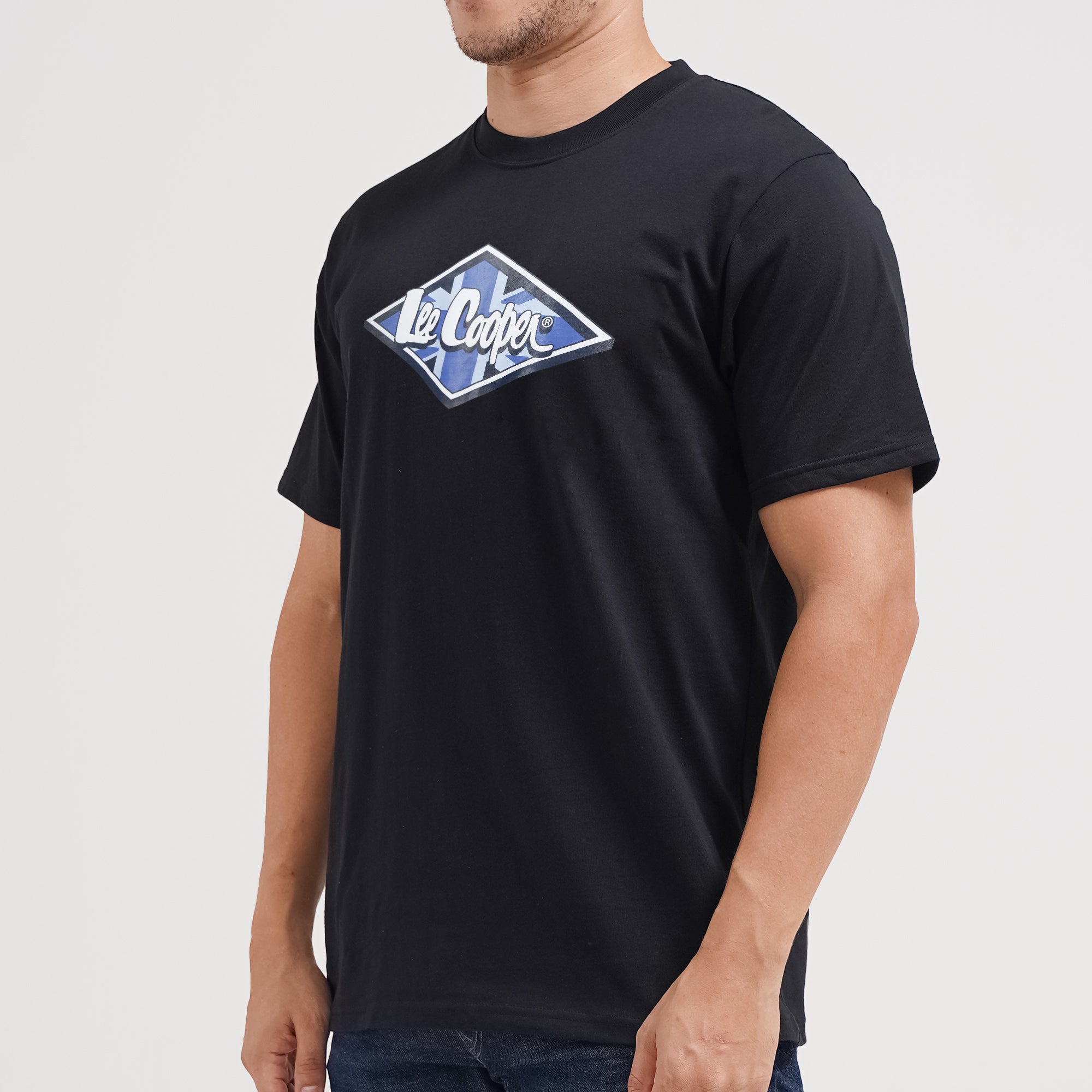 Lee Cooper T-Shirt Denim Goods Union Black