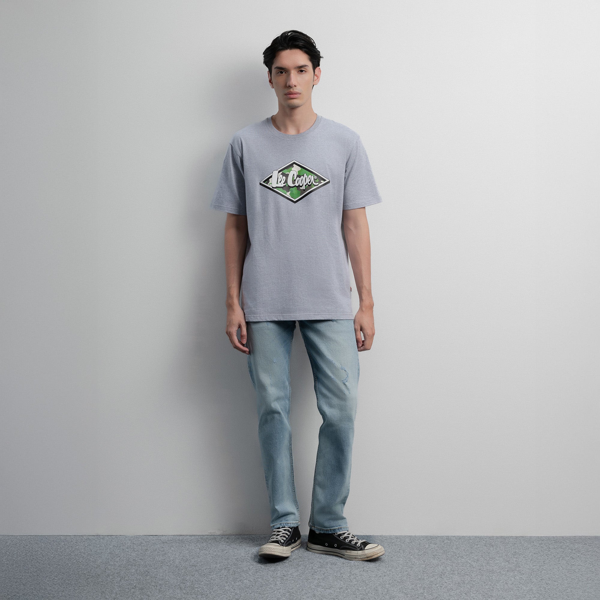 Lee Cooper T-Shirt Diamond Camouflage Misty 71