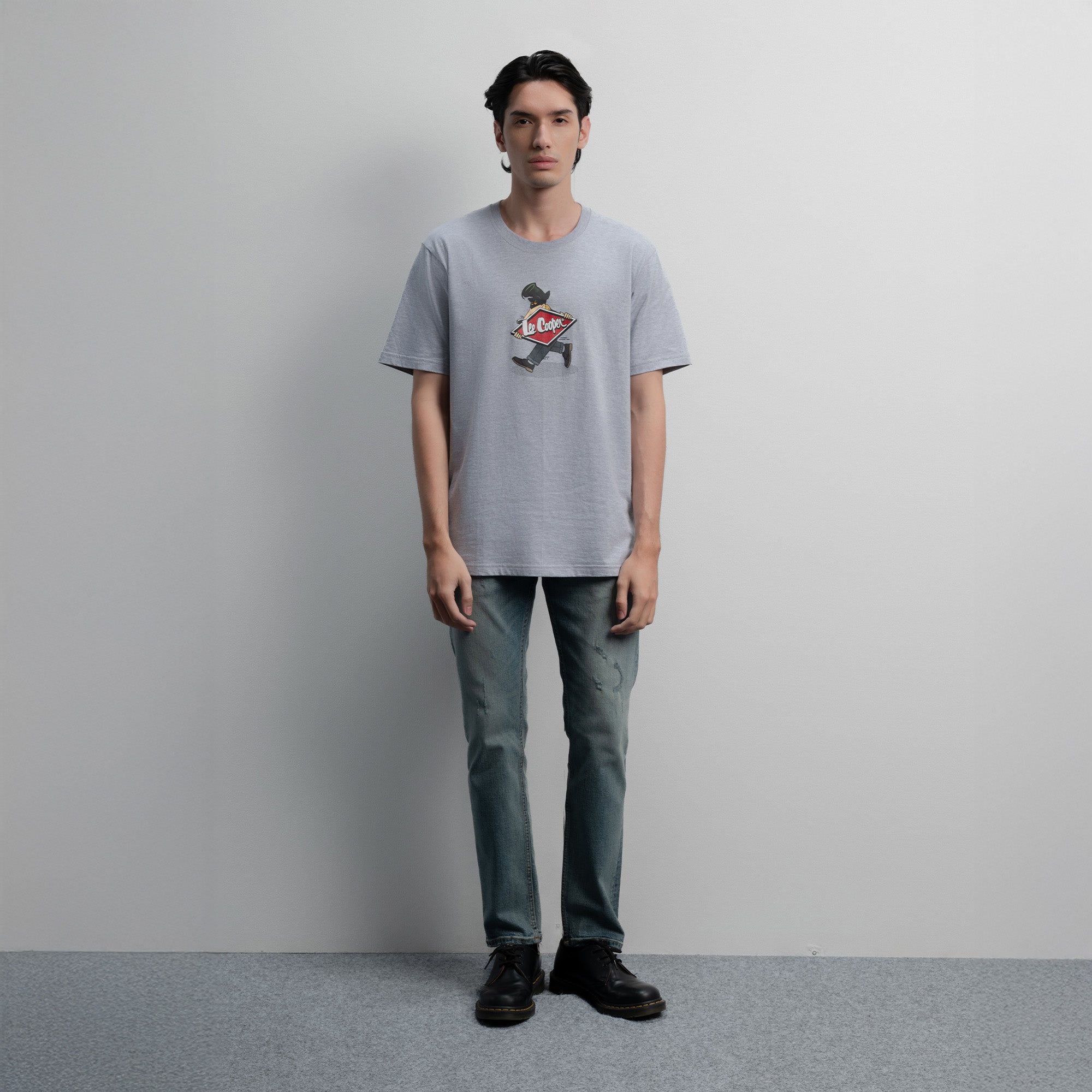 Lee Cooper T-Shirt Diamond Logo Mascot Misty 71
