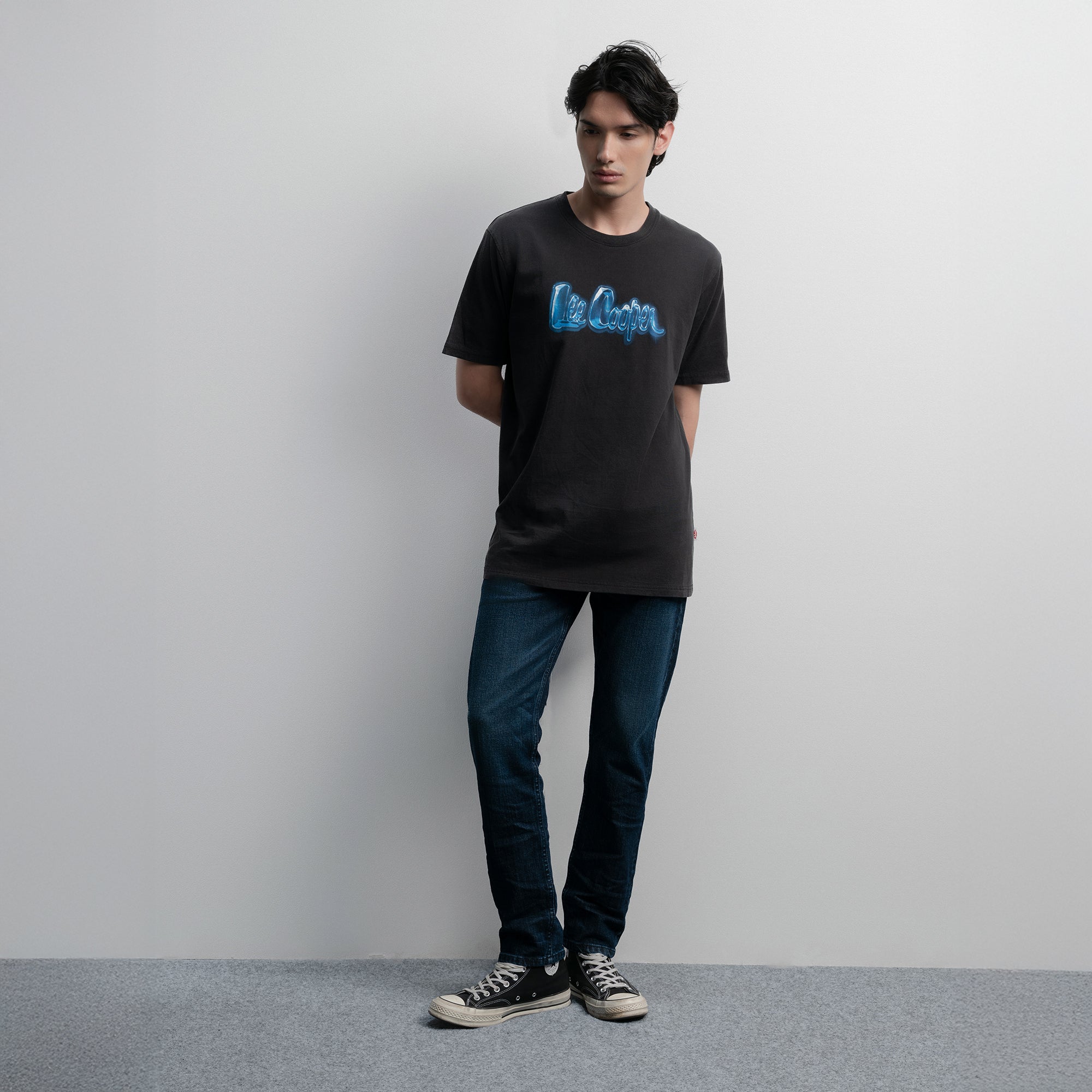 Lee Cooper T-Shirt Crystal Logotype Black