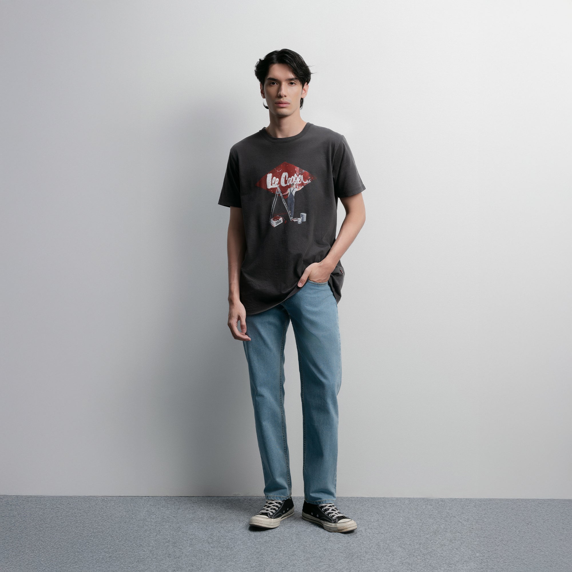 Lee Cooper T-Shirt Diamond Painting Black