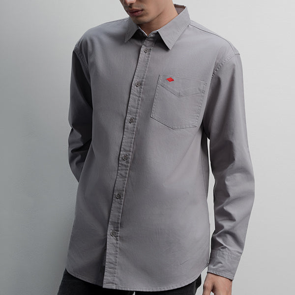 Lee Cooper Long Shirt Orton Light Grey