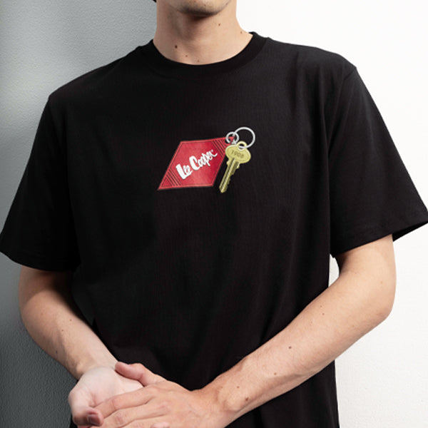 Lee Cooper T-Shirt Diamond Keychain Black