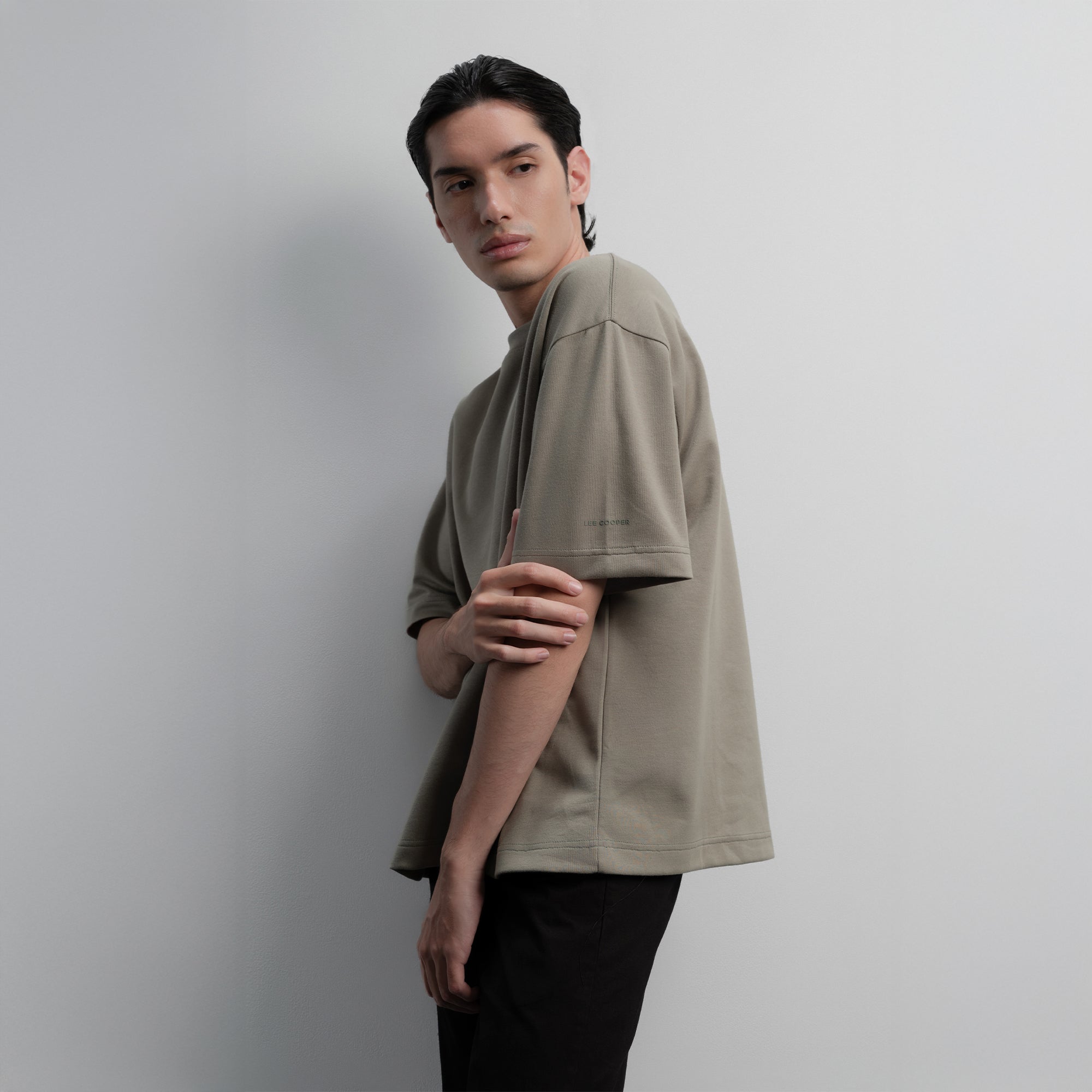 Lee Cooper T-Shirt Premium Boxy Fit Agave Green