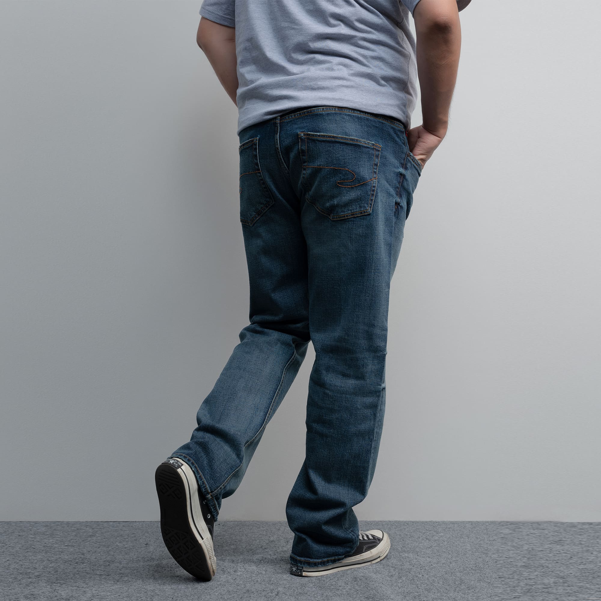 Lee Cooper Tapered Fit Jeans Arthur Worn Dark Blue 24