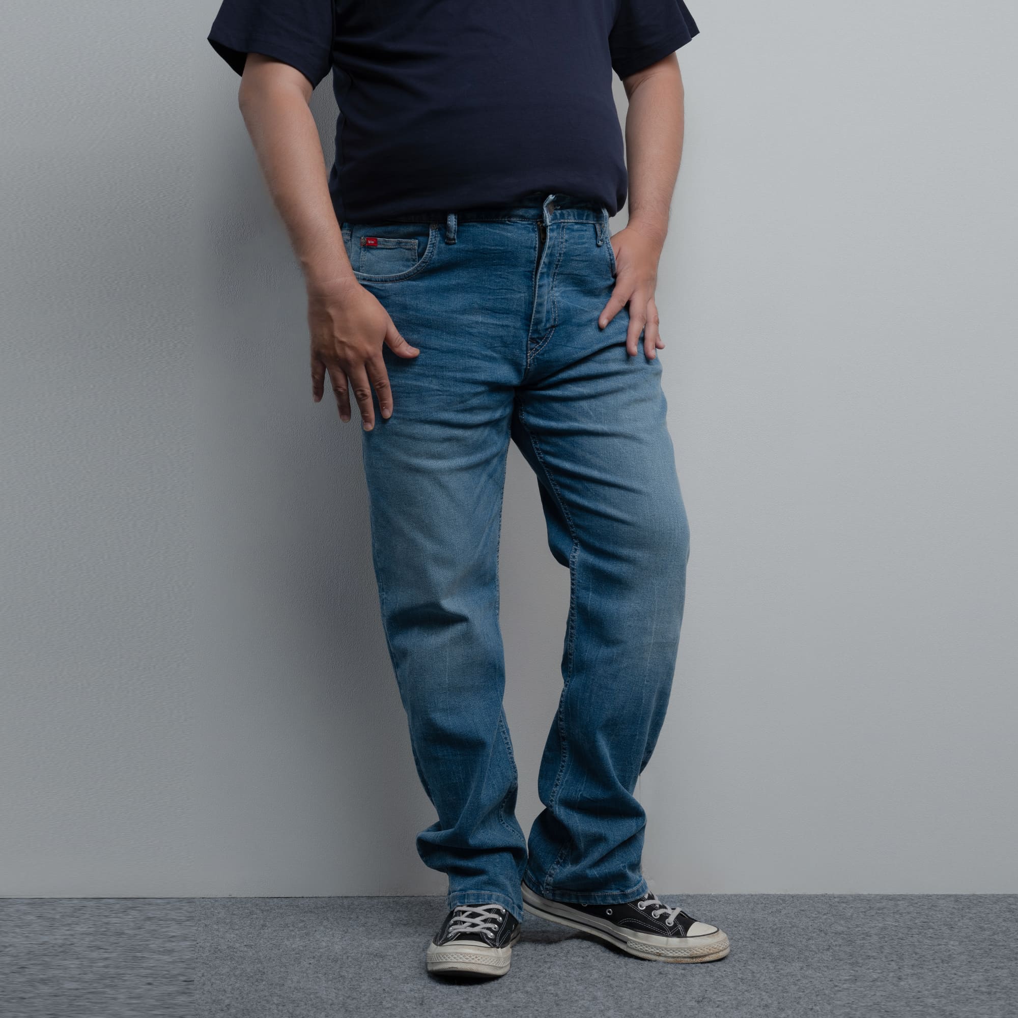 Lee Cooper Tapered Fit Jeans Arthur Worn Light Blue Steel