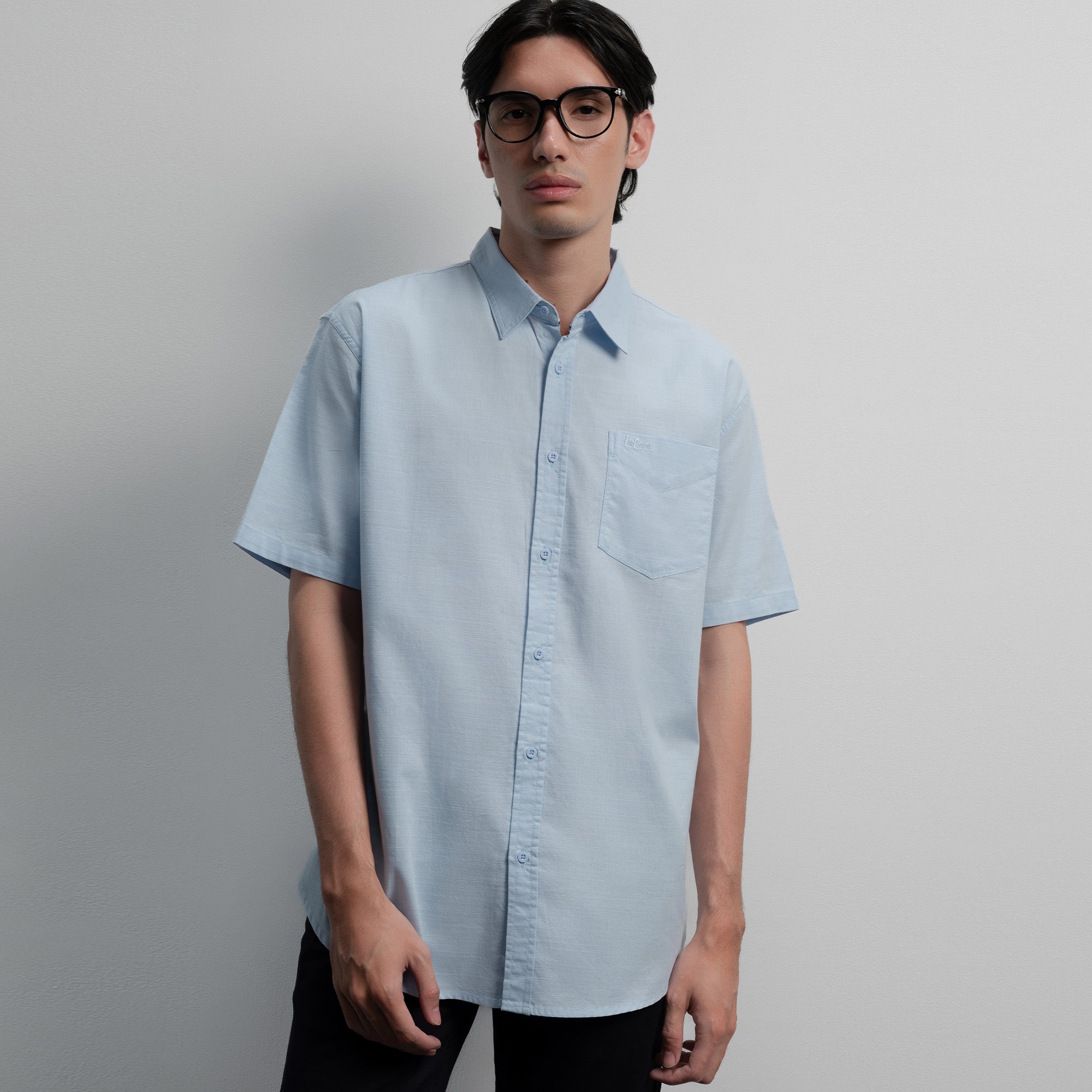 Lee Cooper Short Shirt Marlow Baby Blue