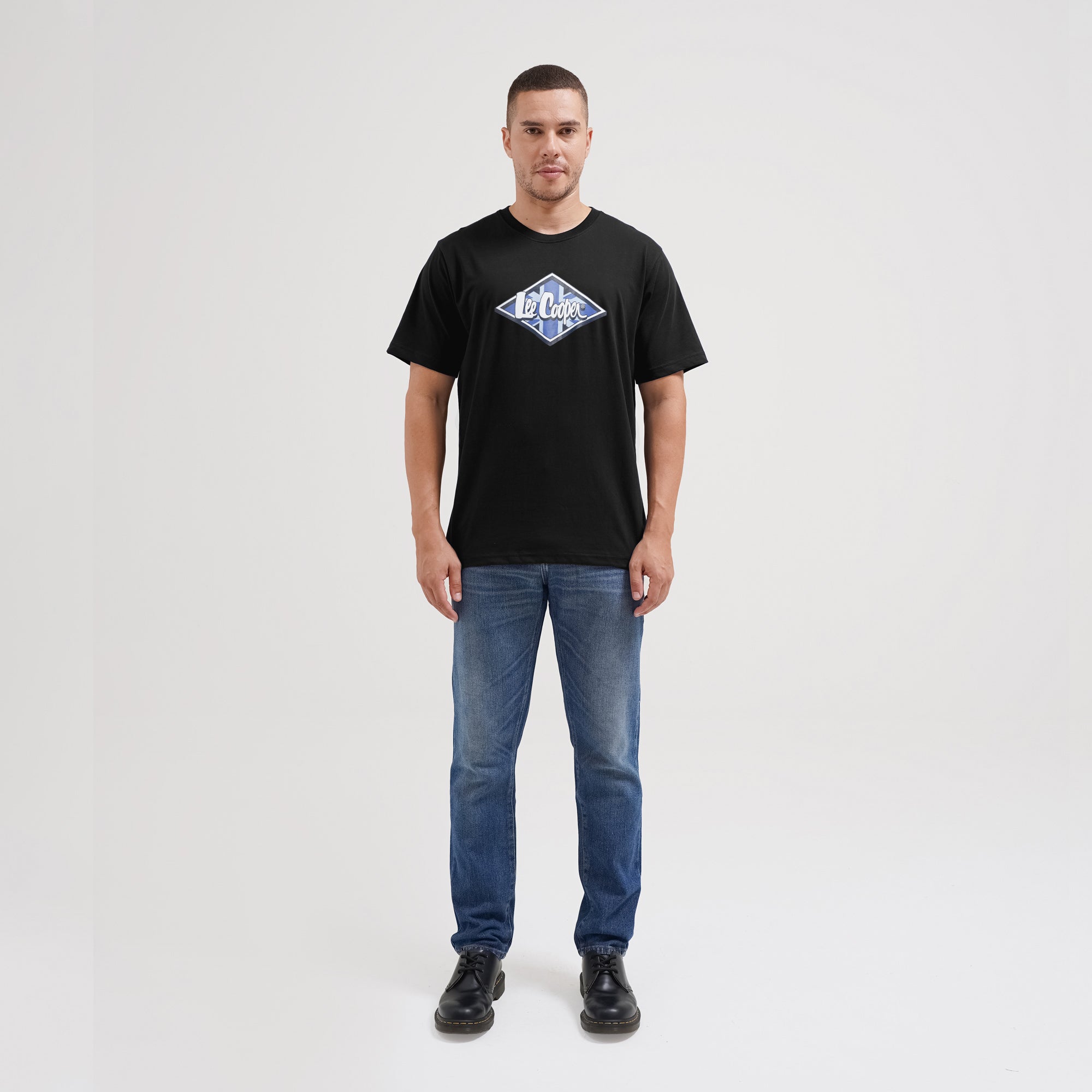 Lee Cooper T-Shirt Denim Goods Union Black