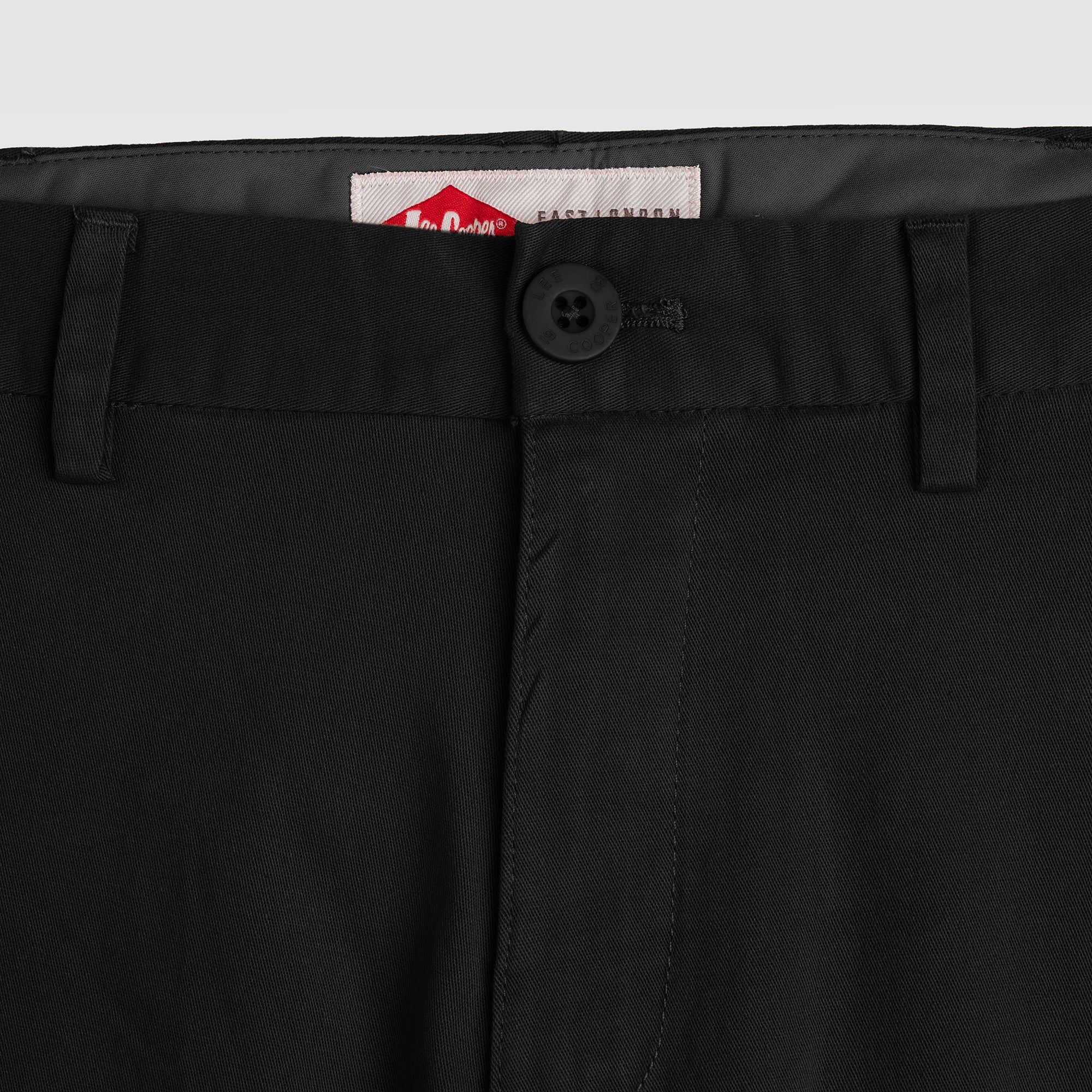 Lee Cooper Slim Fit Long Chino Parry Black