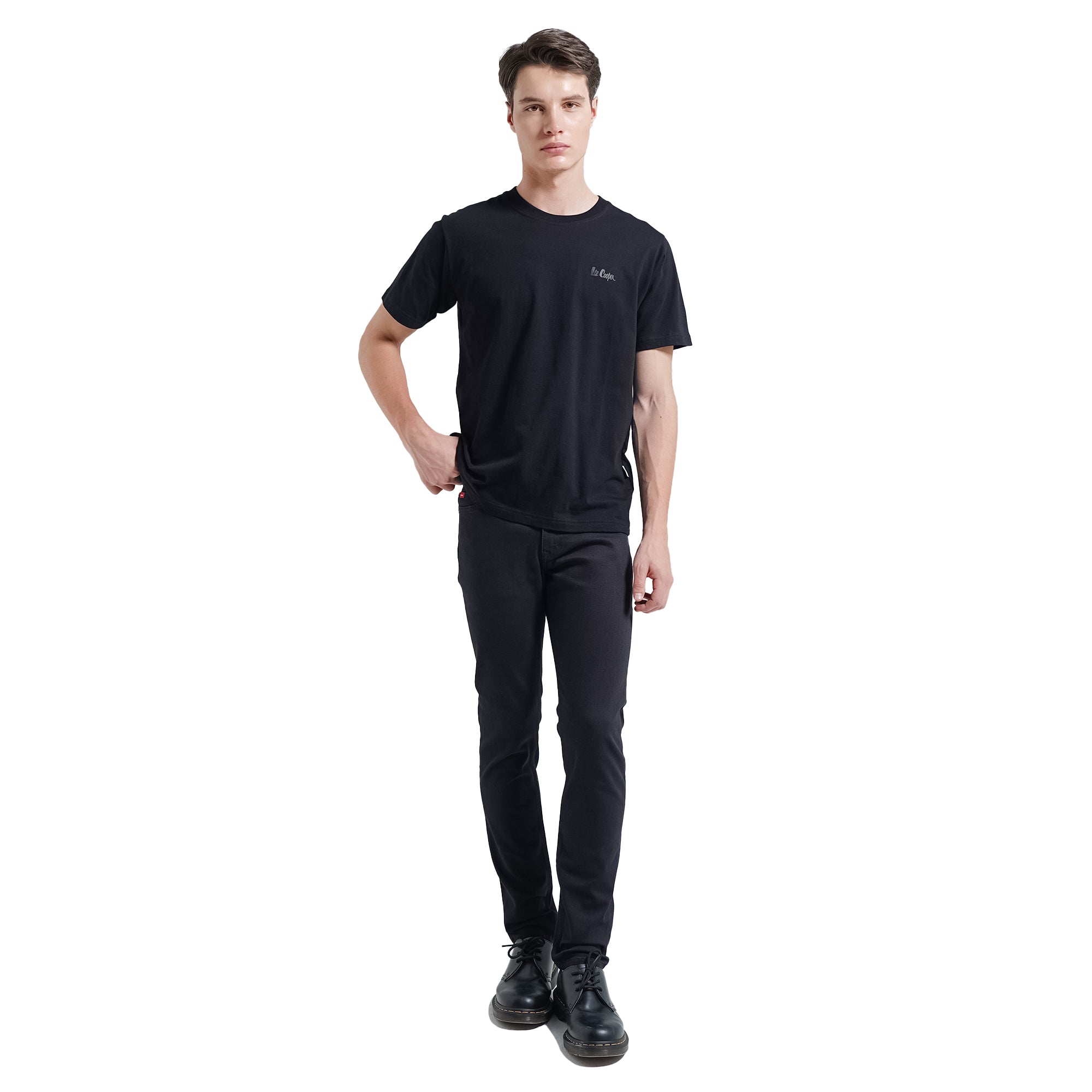 Lee Cooper Tapered Fit Jeans Arthur Rinse Black Medium Raw