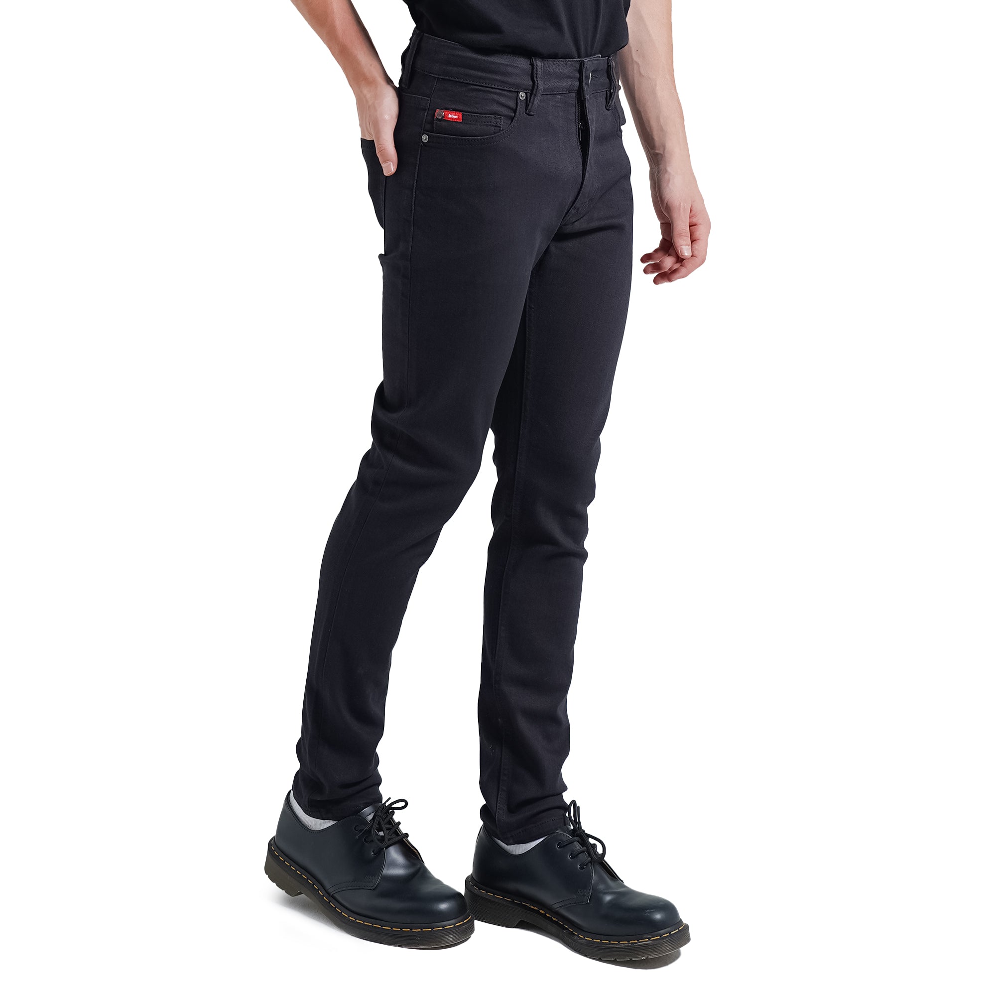 Lee Cooper Tapered Fit Jeans Arthur Rinse Black Medium Raw
