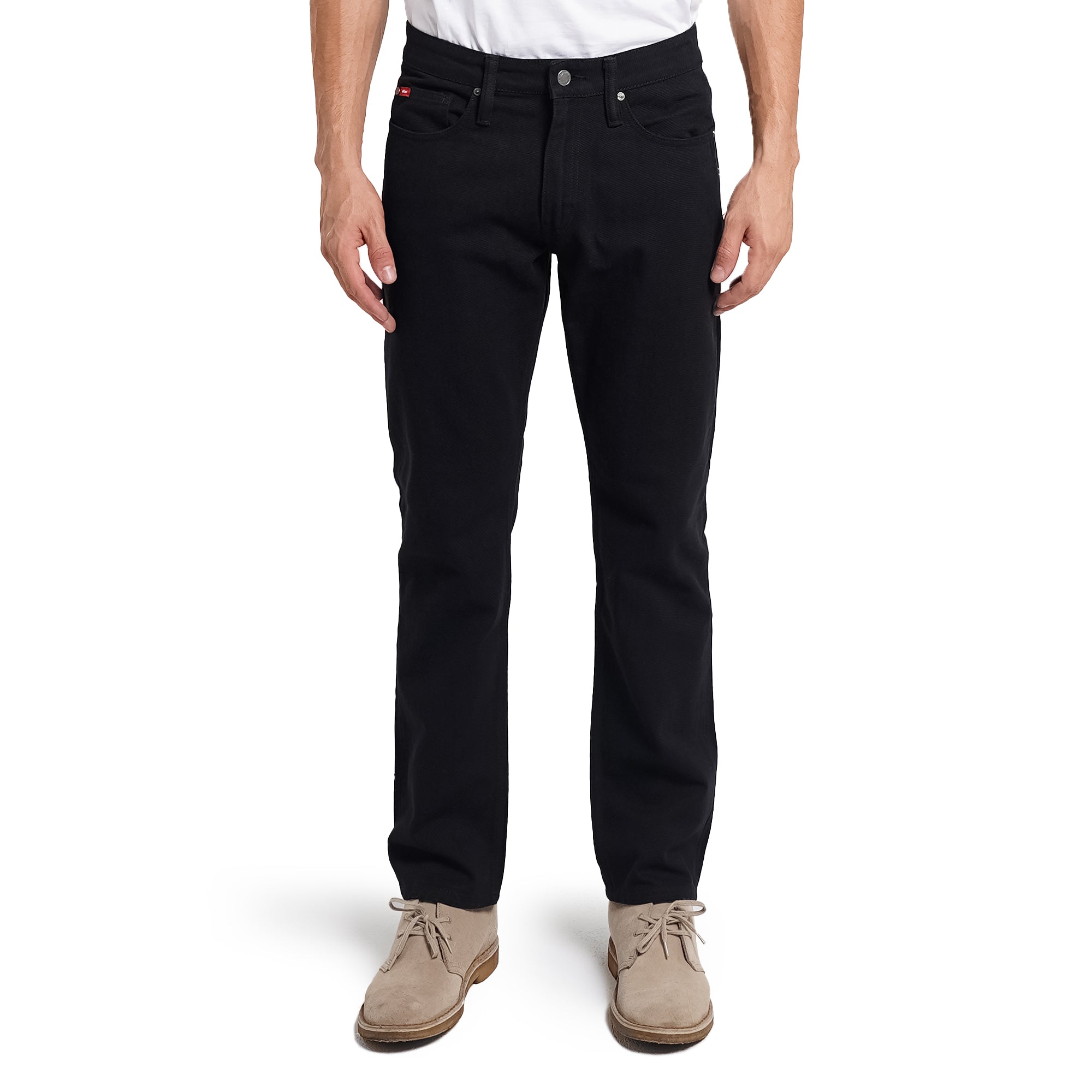 Lee Cooper Tapered Fit Jeans Arthur Rinse Black Noir Medium Raw