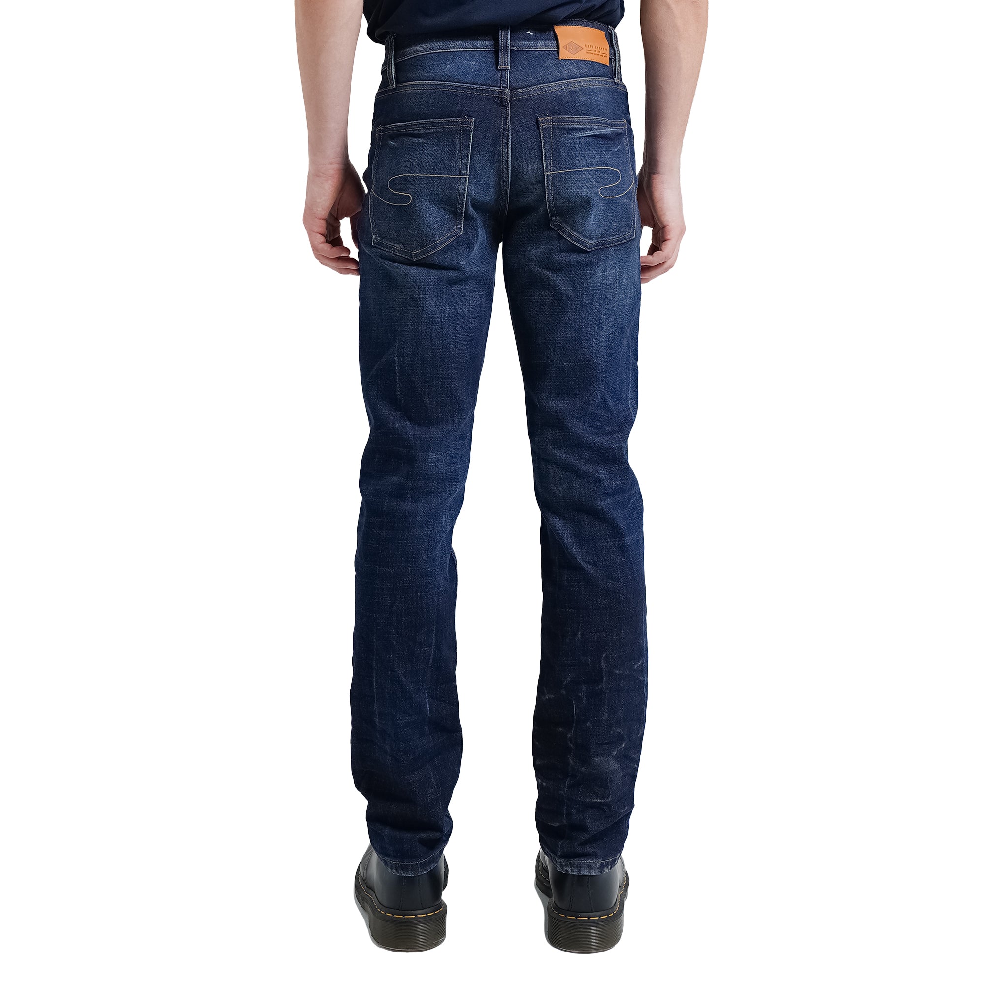 Lee Cooper Tapered Fit Jeans Arthur Worn Dark Blue Depths
