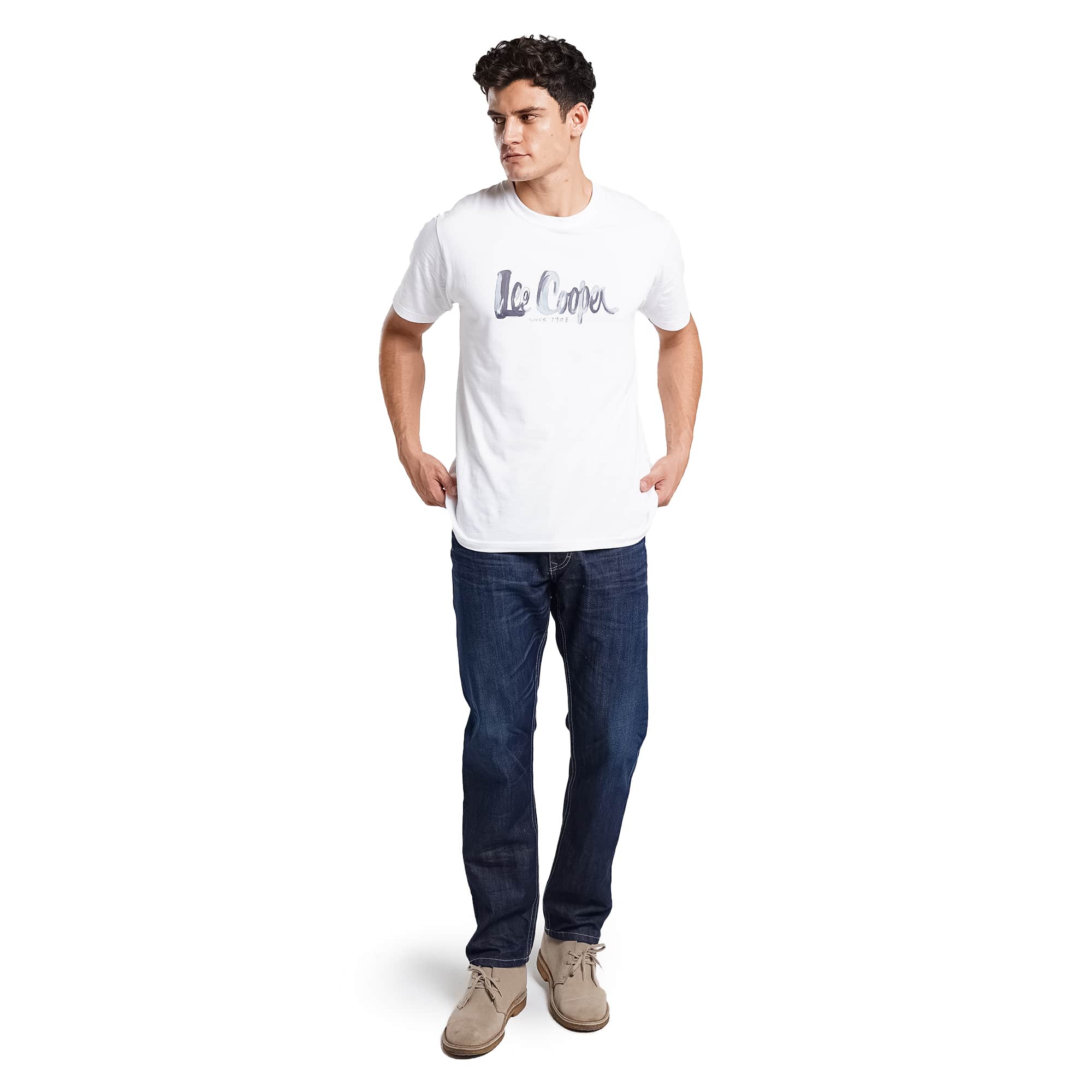Lee Cooper Tapered Fit Jeans Arthur Worn Dark Blue Night