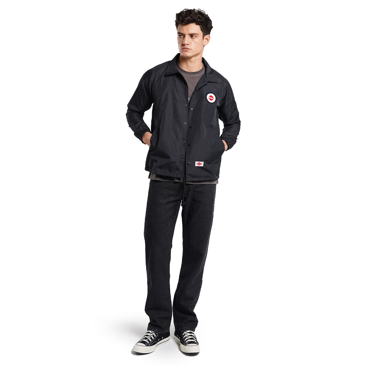 Lee Cooper Jacket Coach Mods Black