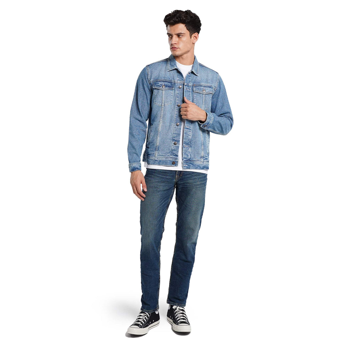 Lee Cooper Jacket Denim Remington Worn Light Blue