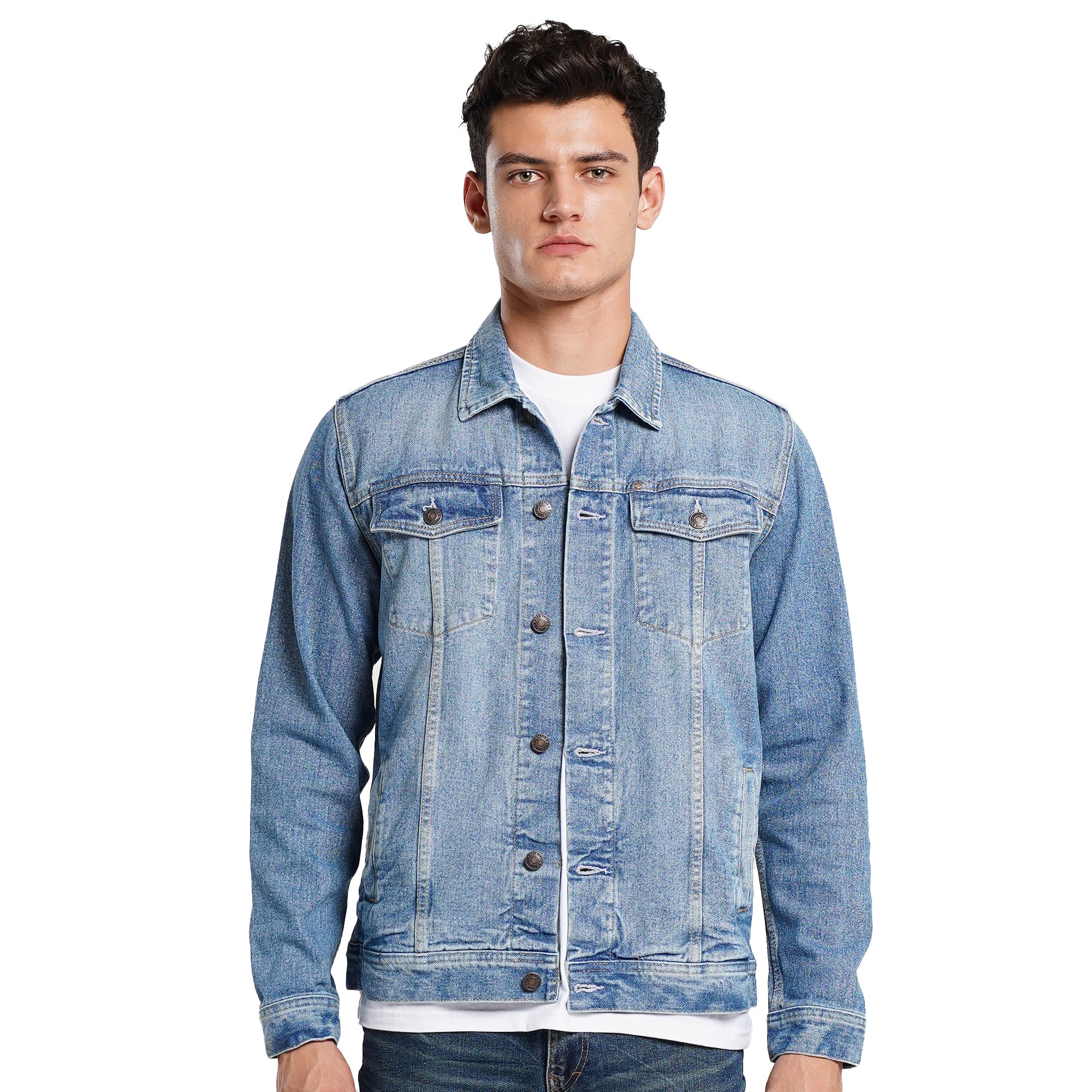 Lee Cooper Jacket Denim Remington Worn Light Blue