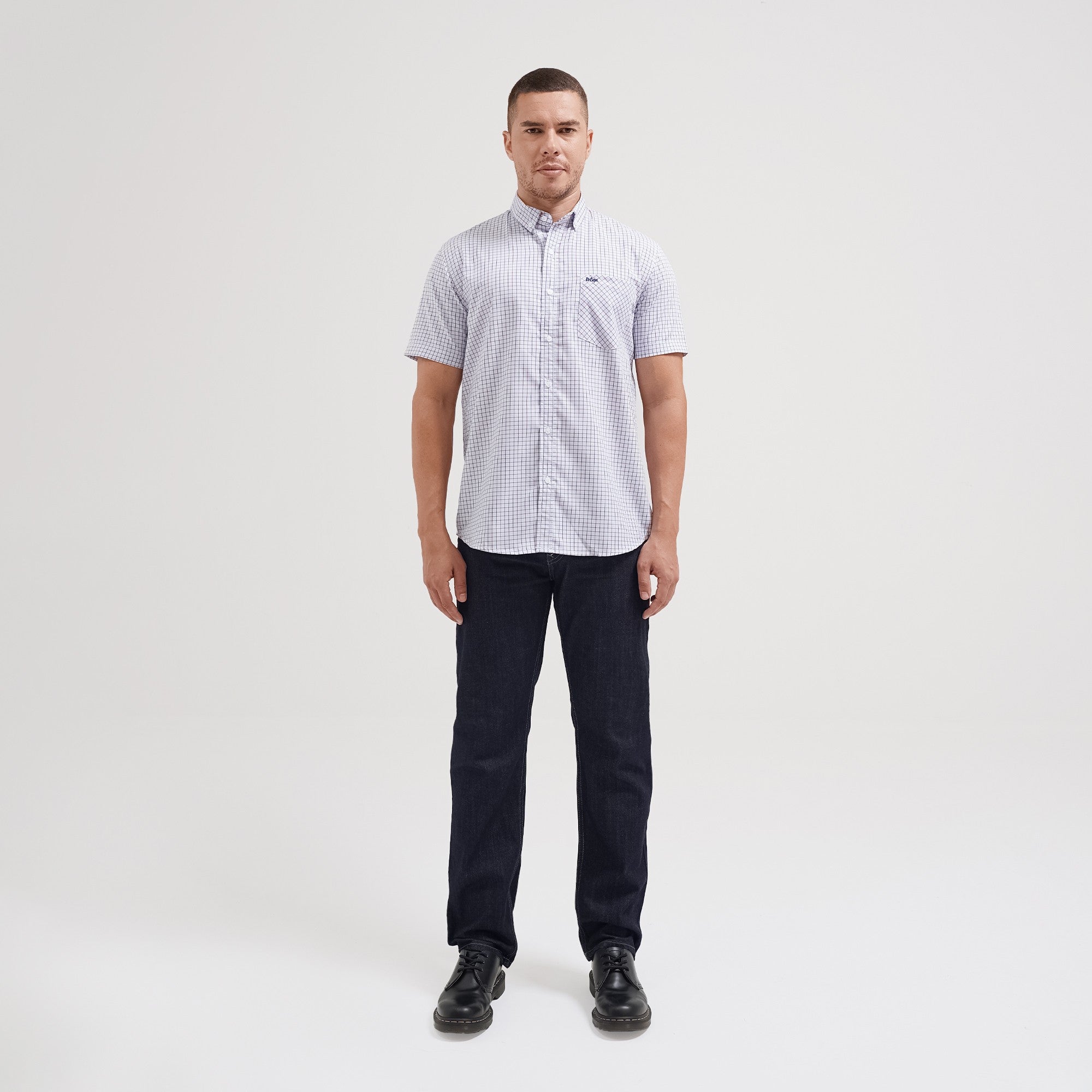 Lee Cooper Straight Fit Jeans Harry Rinse Blue Wallace