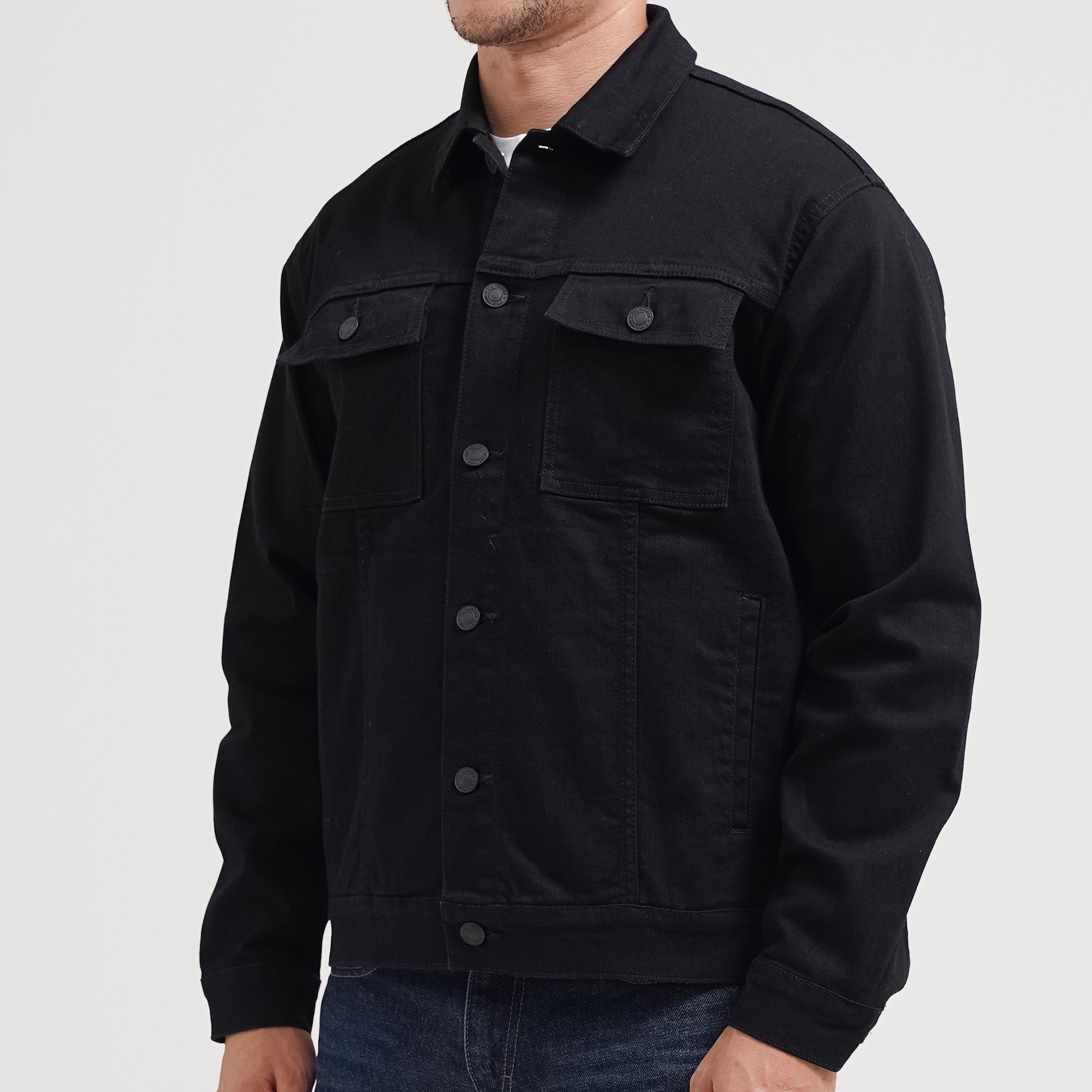 Lee Cooper Long Jacket Hunter Rinse Black