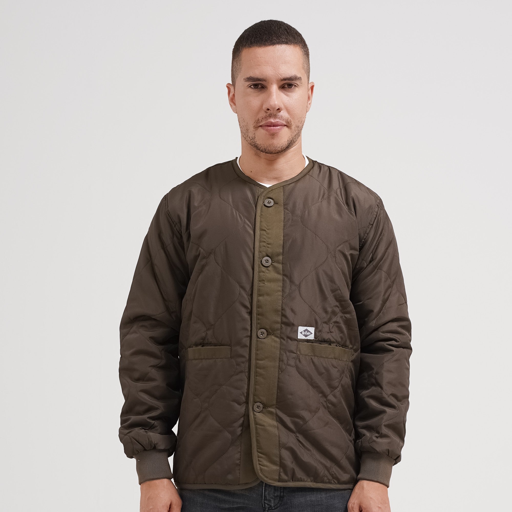 Lee Cooper Long Jacket Linner Olive