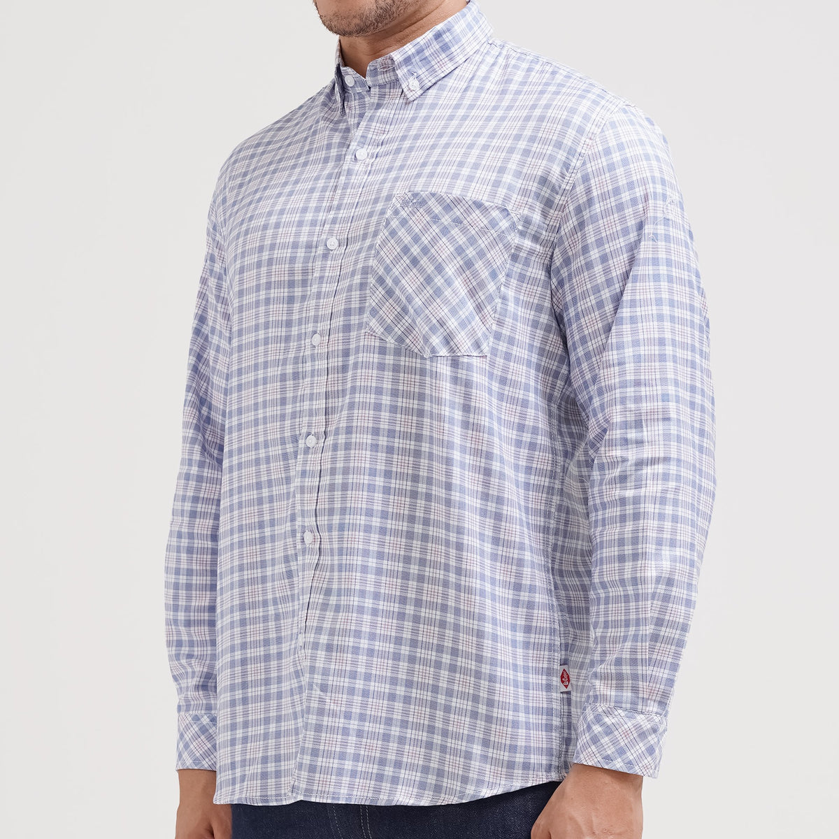 Lee Cooper Long Shirt Kenny Medium Blue