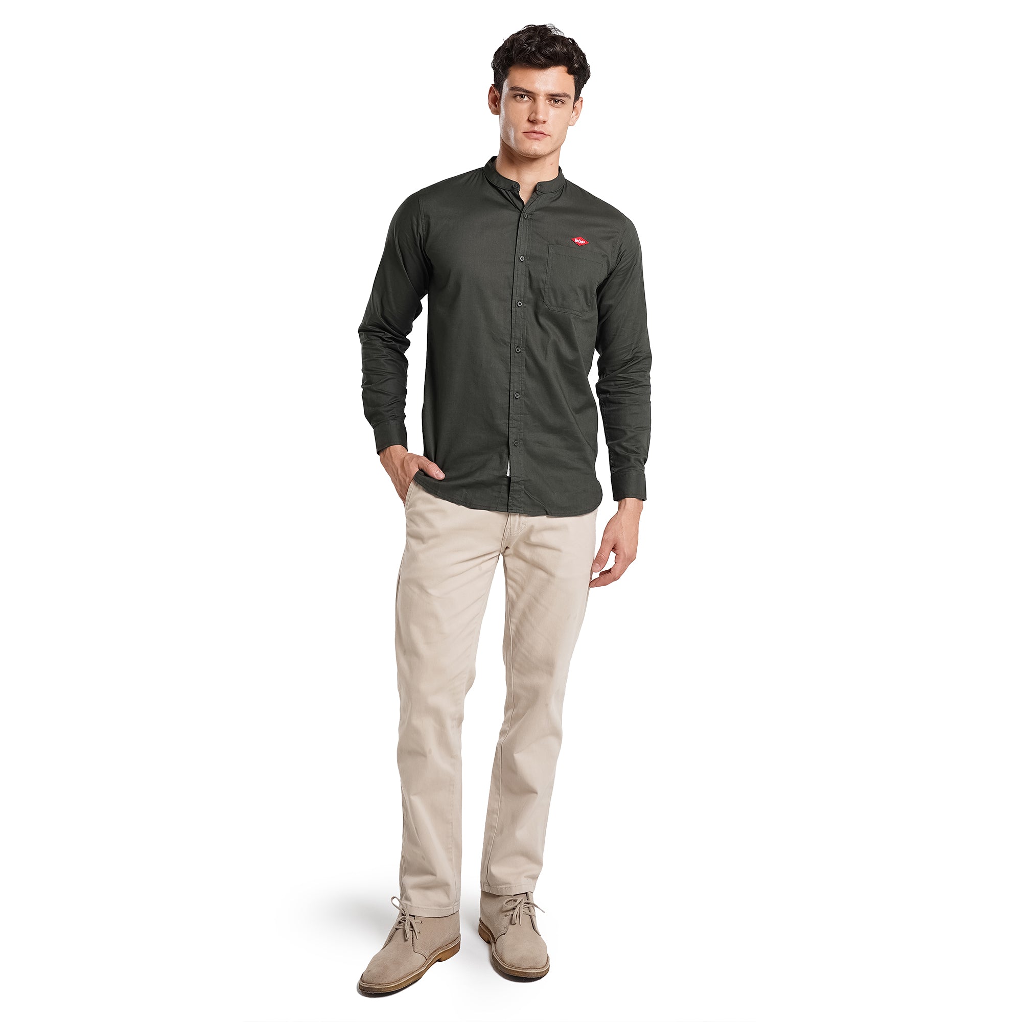 Lee Cooper Long Shirt Koko Nyle Dark Olive