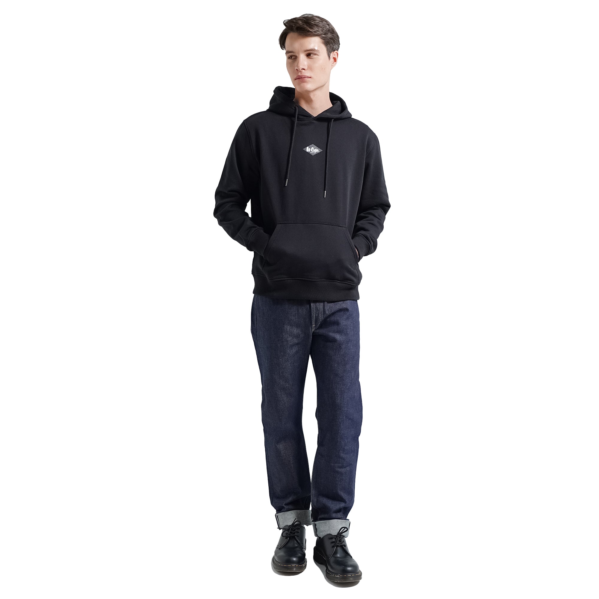 Lee Cooper Pullover Logo Diamond Black