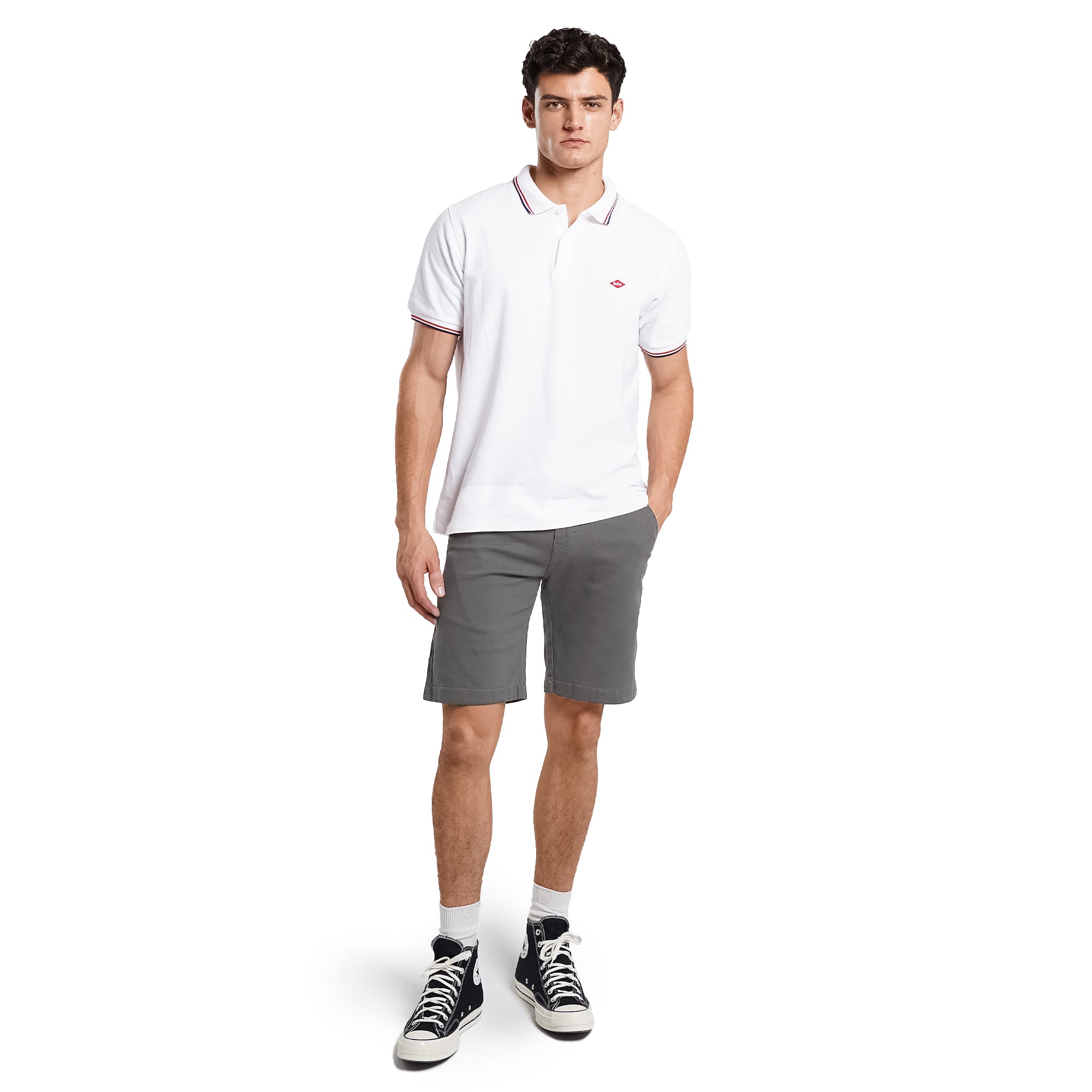 Lee Cooper Short Chino Logan Dark Grey