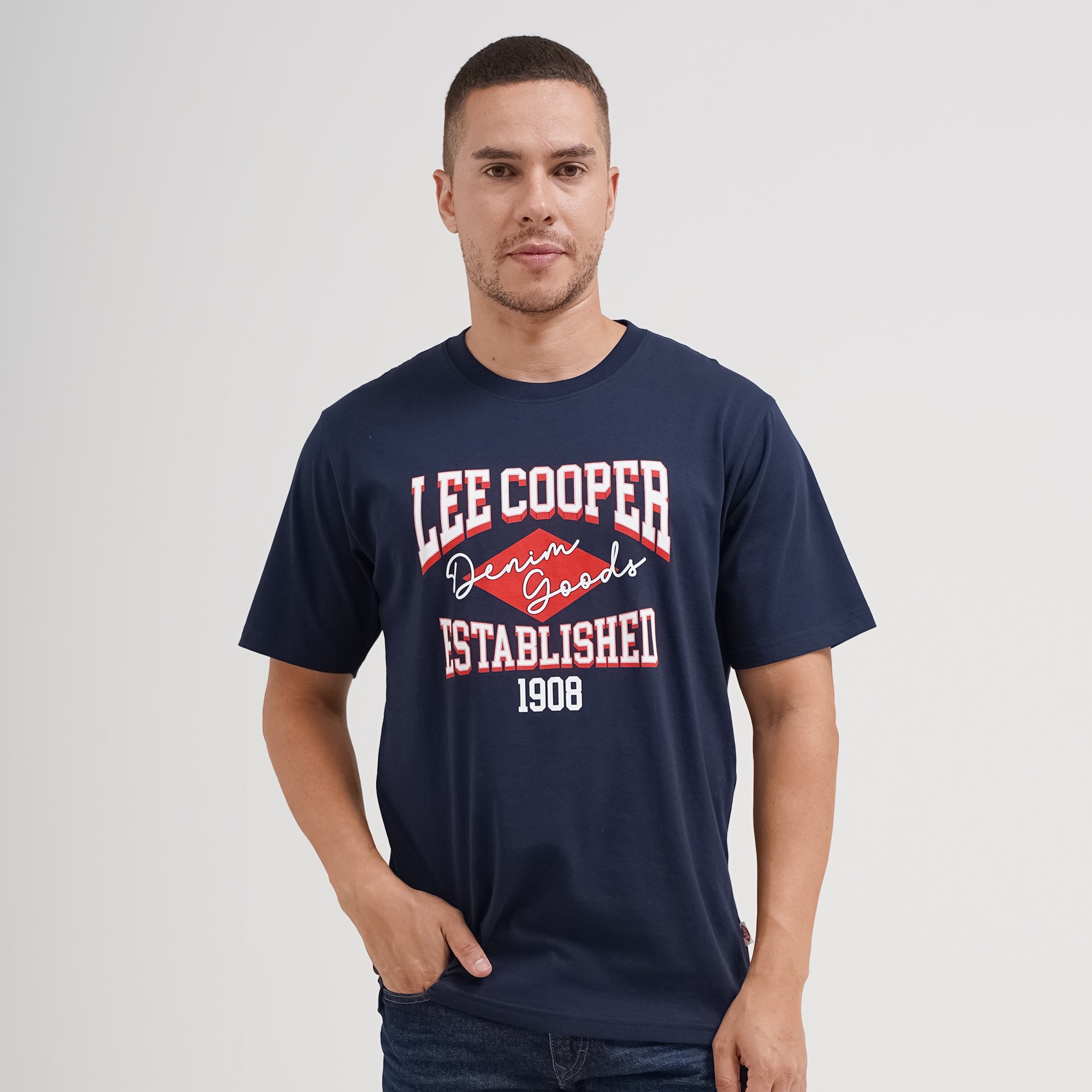 Lee Cooper T-Shirt Established 1908 Navy