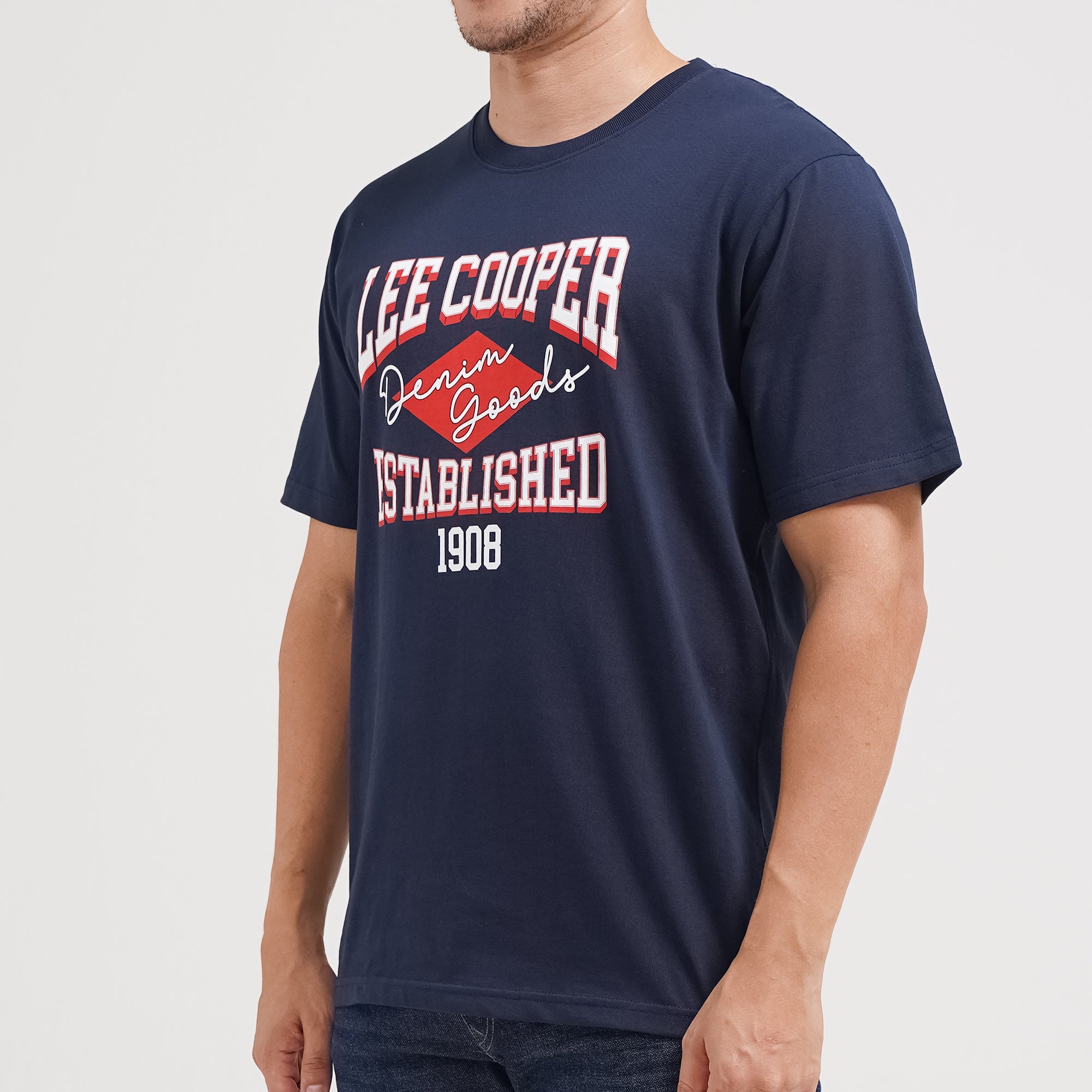 Lee Cooper T-Shirt Established 1908 Navy