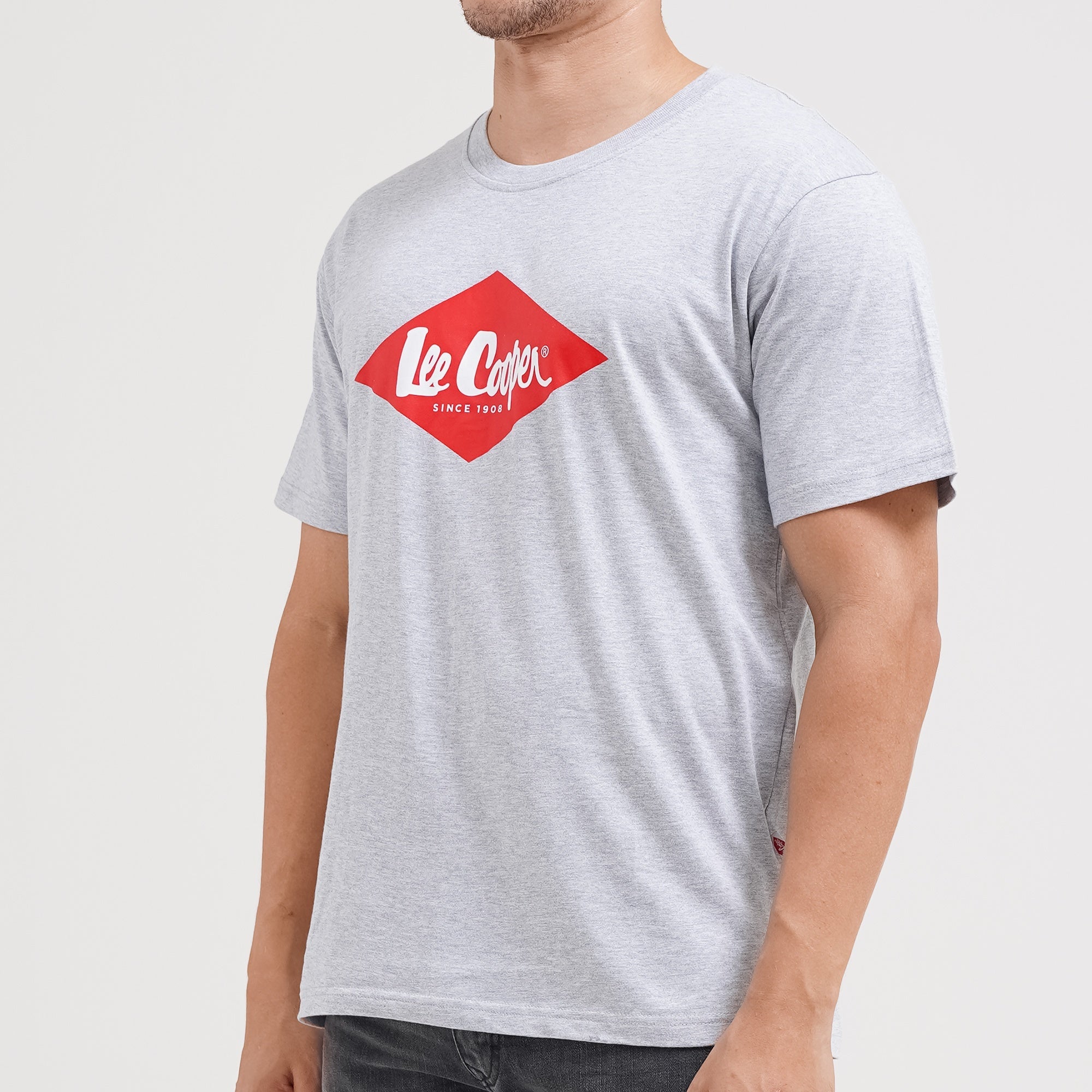 Lee Cooper T-shirt Logo Diamond Red Melange