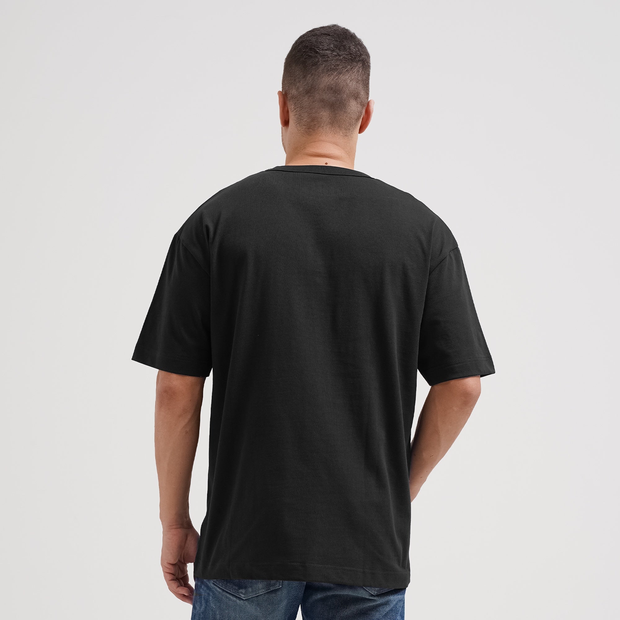Lee Cooper T-Shirt Logo Pocket Oversize Black