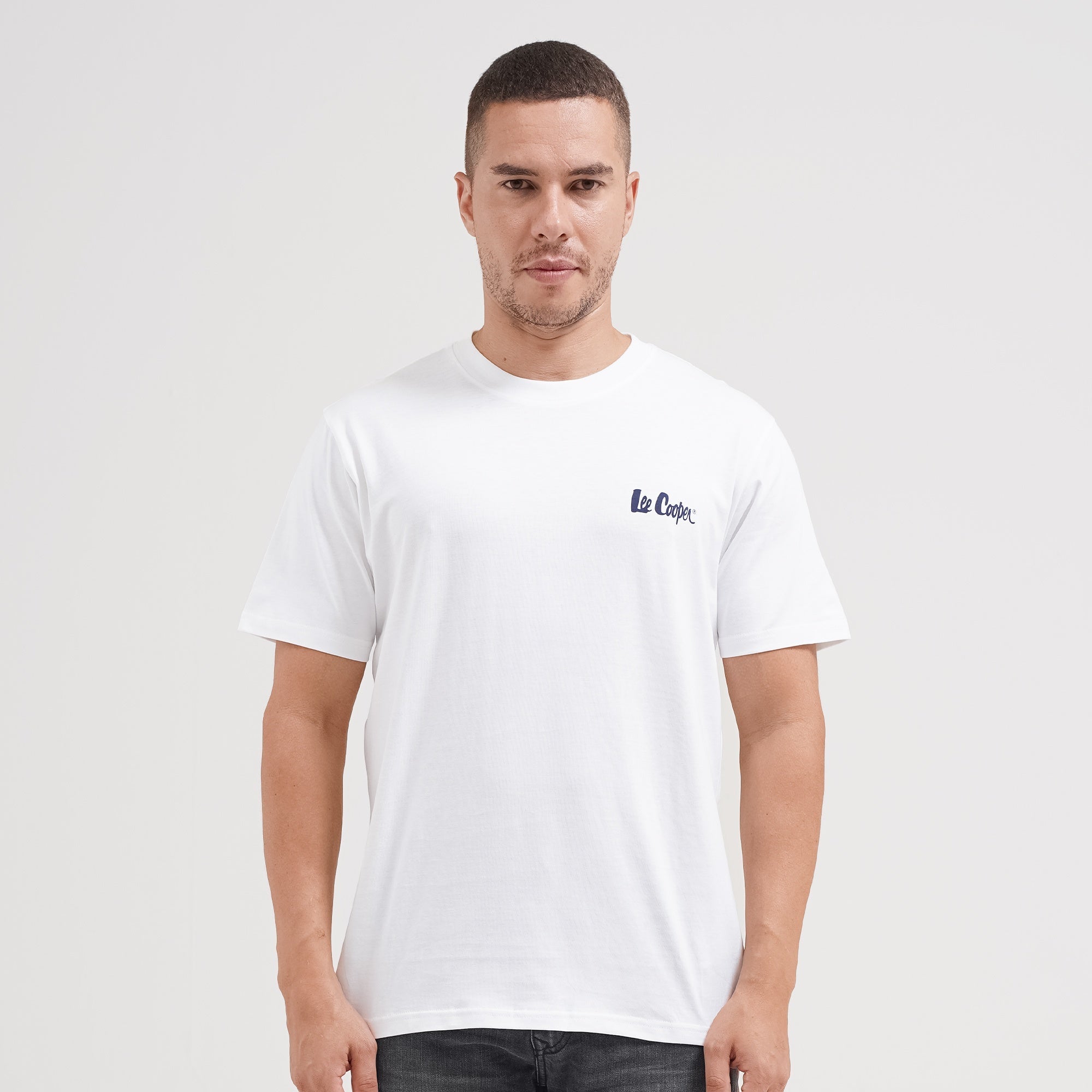 Lee Cooper T-shirt Logotype White TS03