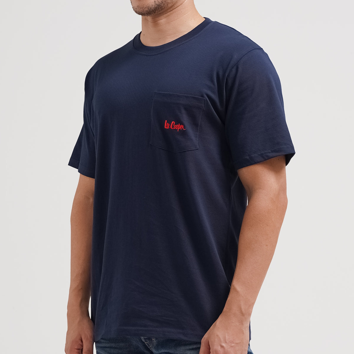 Lee Cooper T-Shirt Pocket Logotype Navy