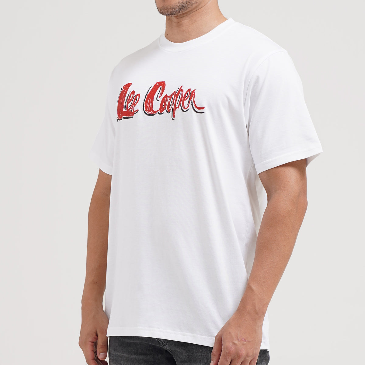 Lee Cooper T-Shirt Sketch Logotype White