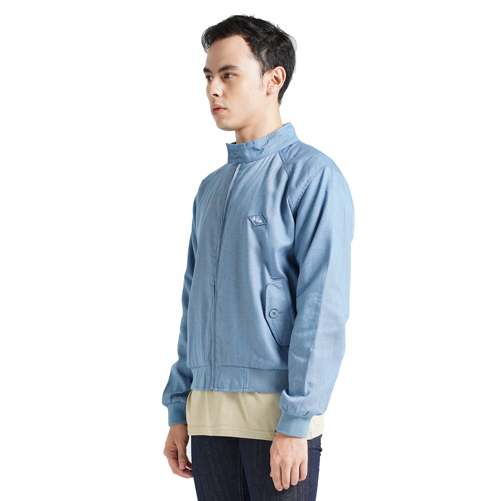 Lee Cooper Long Jacket Harrington Chambray