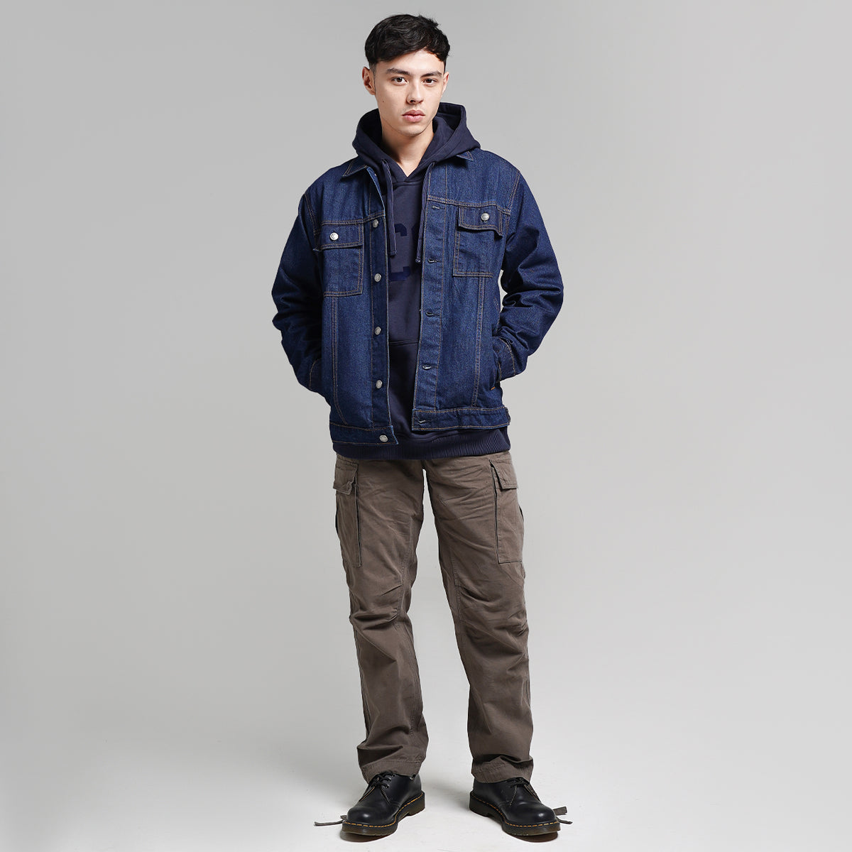 Lee Cooper Jacket Denim Hunter Raw-Medium Rinse Blue